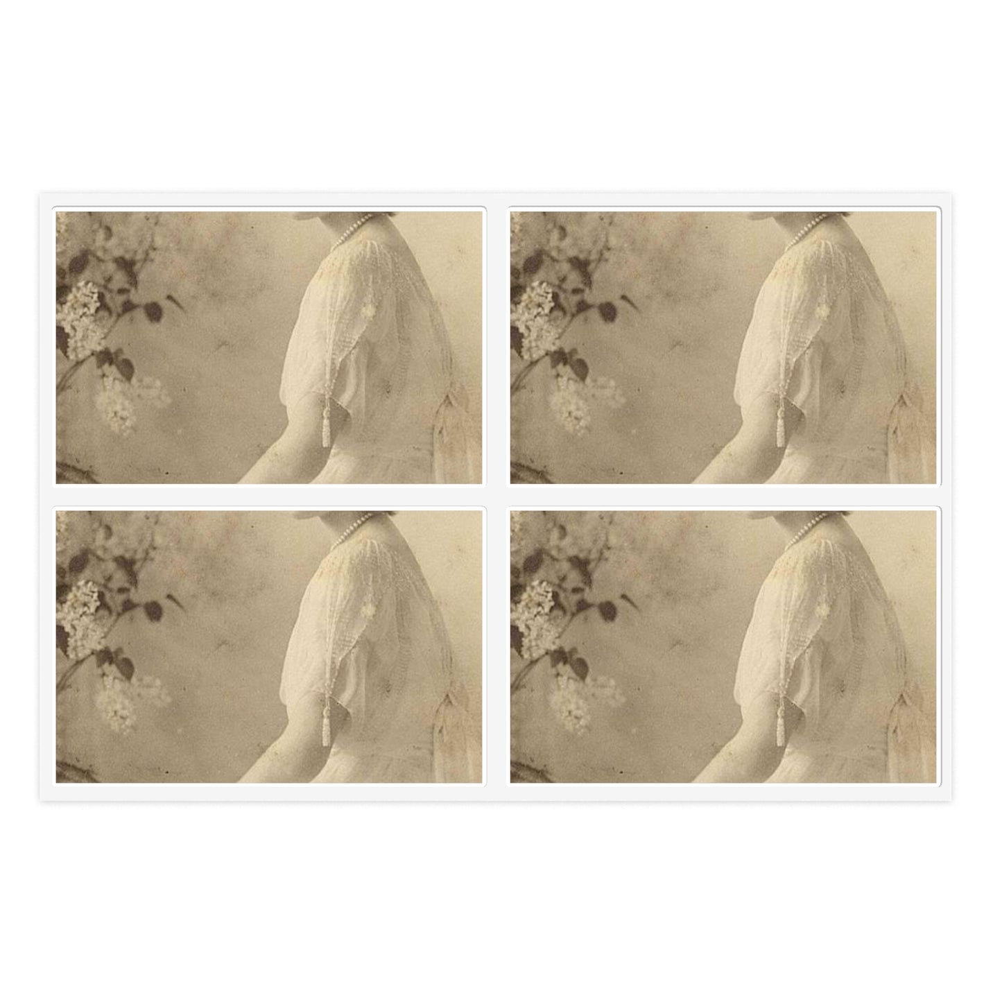 Tatyana Nikolaevna 1914 - Public domain portrait print Laminated UV Protective Vinyl Stickers