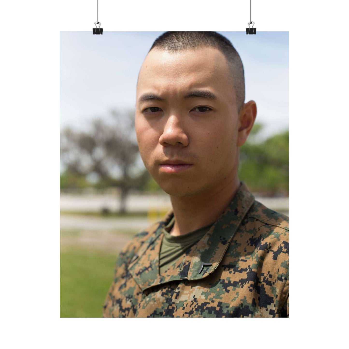 Pfc. Sangmin S. Bae, Platoon 2029, Echo Company, 2nd High Quality Matte Wall Art Poster for Home, Office, Classroom