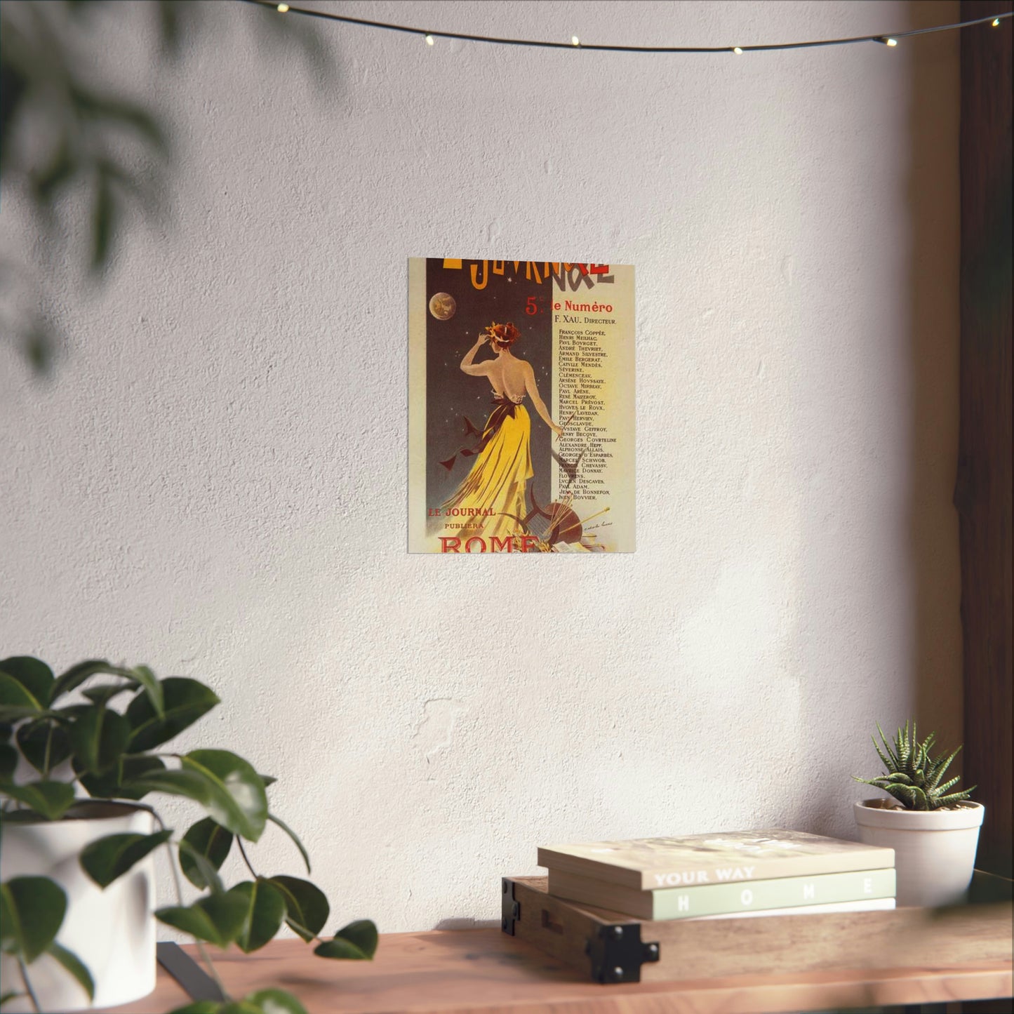 Affiche pour annoncer la publication de "Rome" dans Le Journal. High Quality Matte Wall Art Poster for Home, Office, Classroom