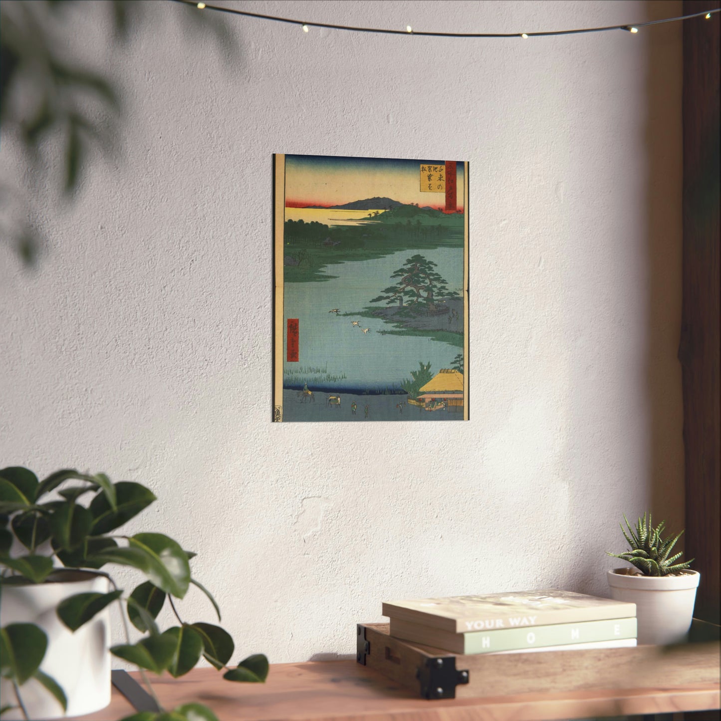 Gajō icchō, Andō Hiroshige - Public domain portrait drawing High Quality Matte Wall Art Poster for Home, Office, Classroom
