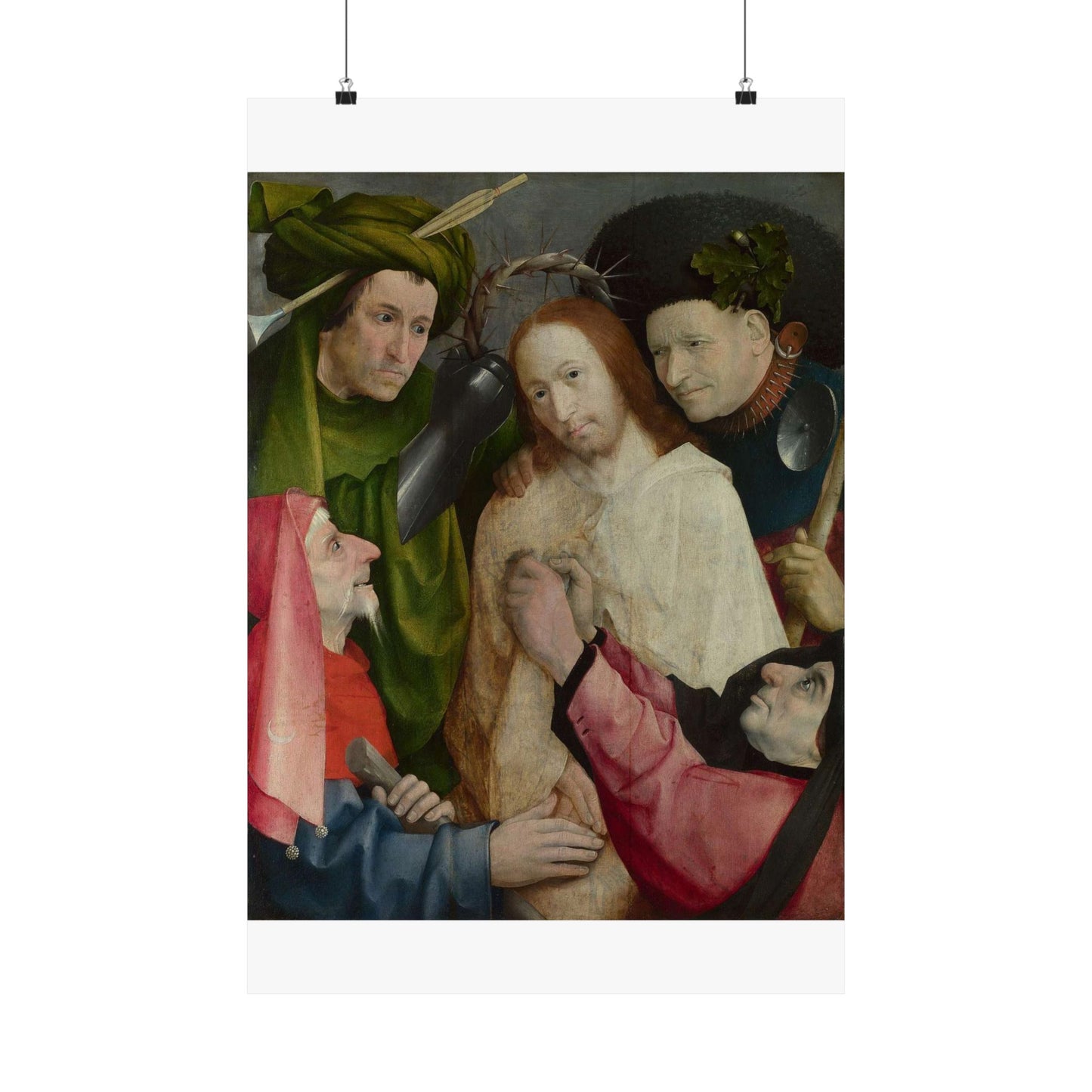 Hieronymus Bosch - Christ Mocked (The Crowning with Thorns) - Google Art Project High Quality Matte Wall Art Poster for Home, Office, Classroom