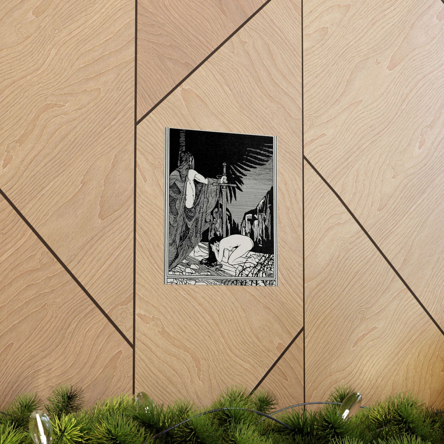 Juda 3 - Art nouveau public domain image High Quality Matte Wall Art Poster for Home, Office, Classroom