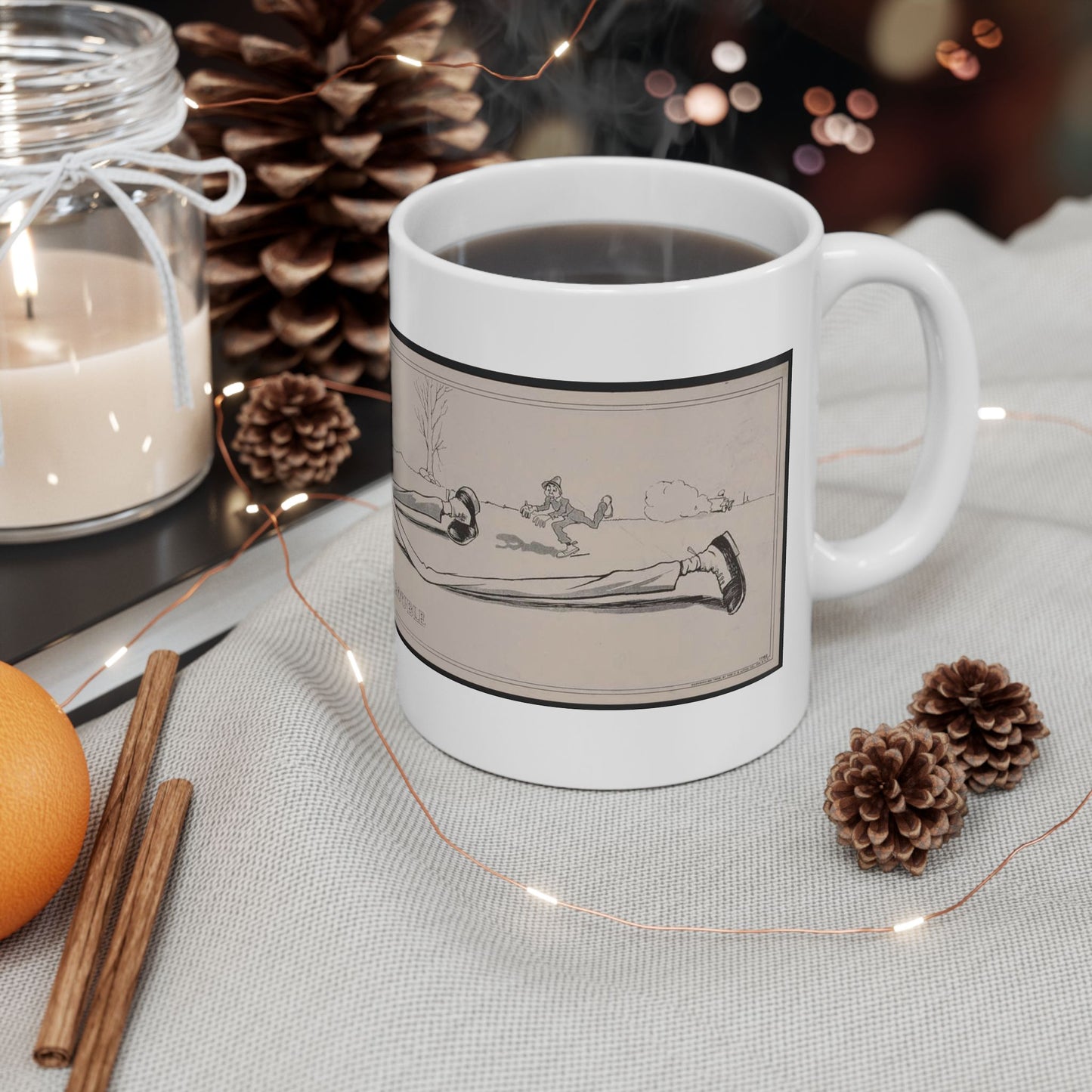 Looking for trouble - Print, Library of Congress collection Beautiful Novelty Ceramic Coffee Mug 11oz