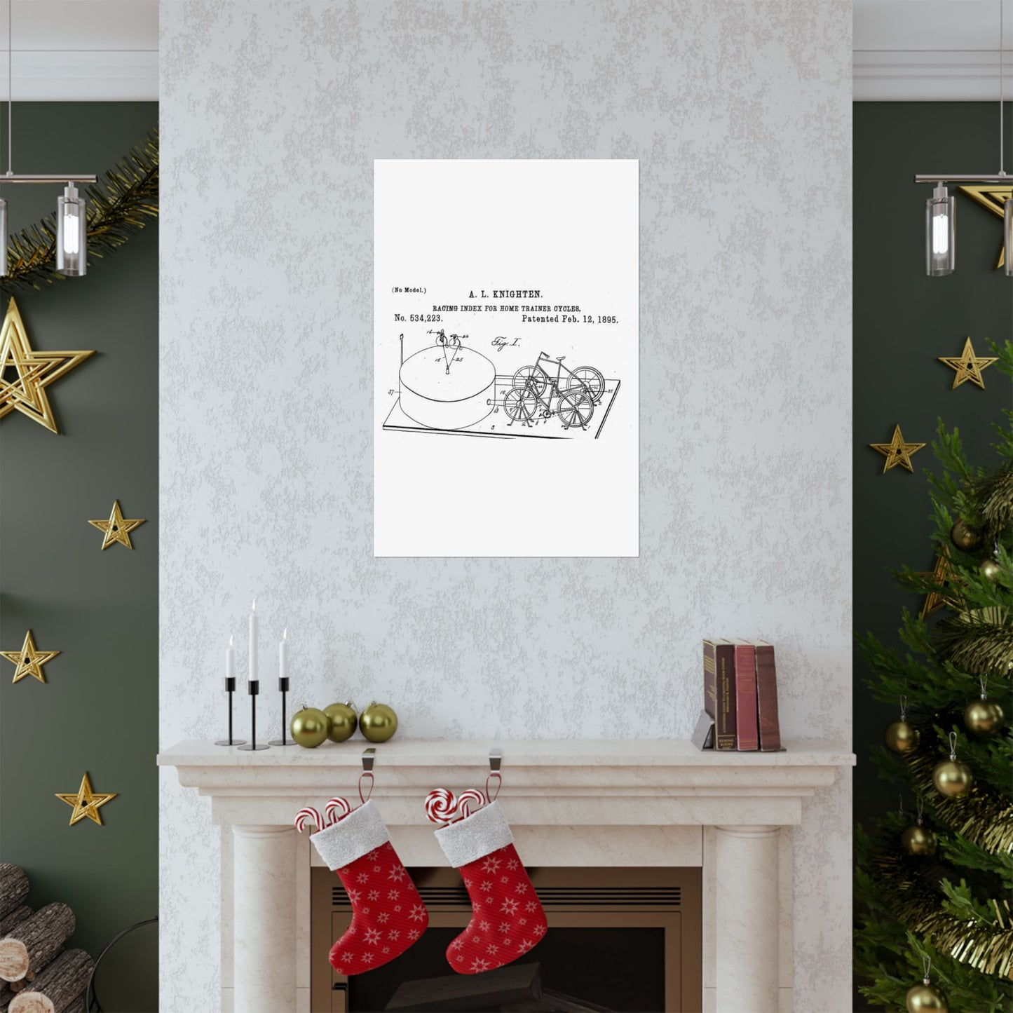 Patent drawing - RacingBikesPatent Public domain image High Quality Matte Wall Art Poster for Home, Office, Classroom