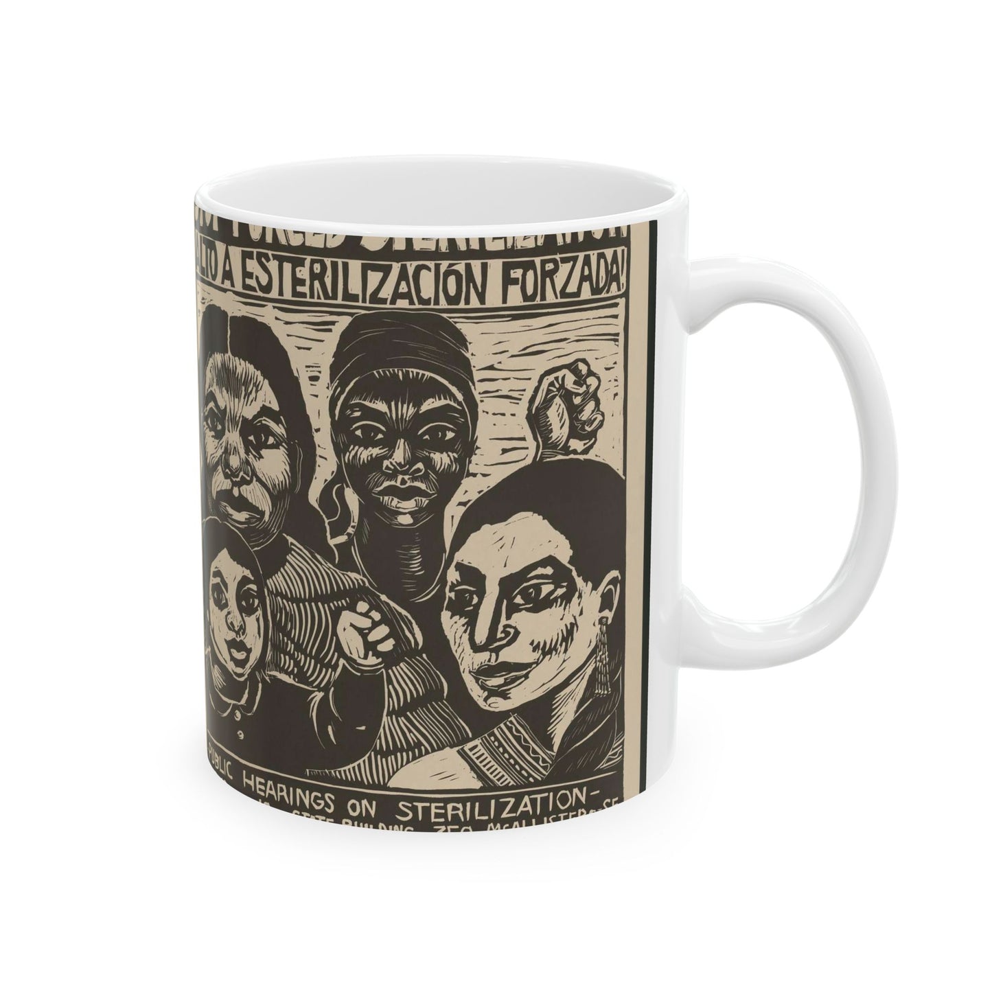 Stop forced sterilization - American Art Poster Beautiful Novelty Ceramic Coffee Mug 11oz