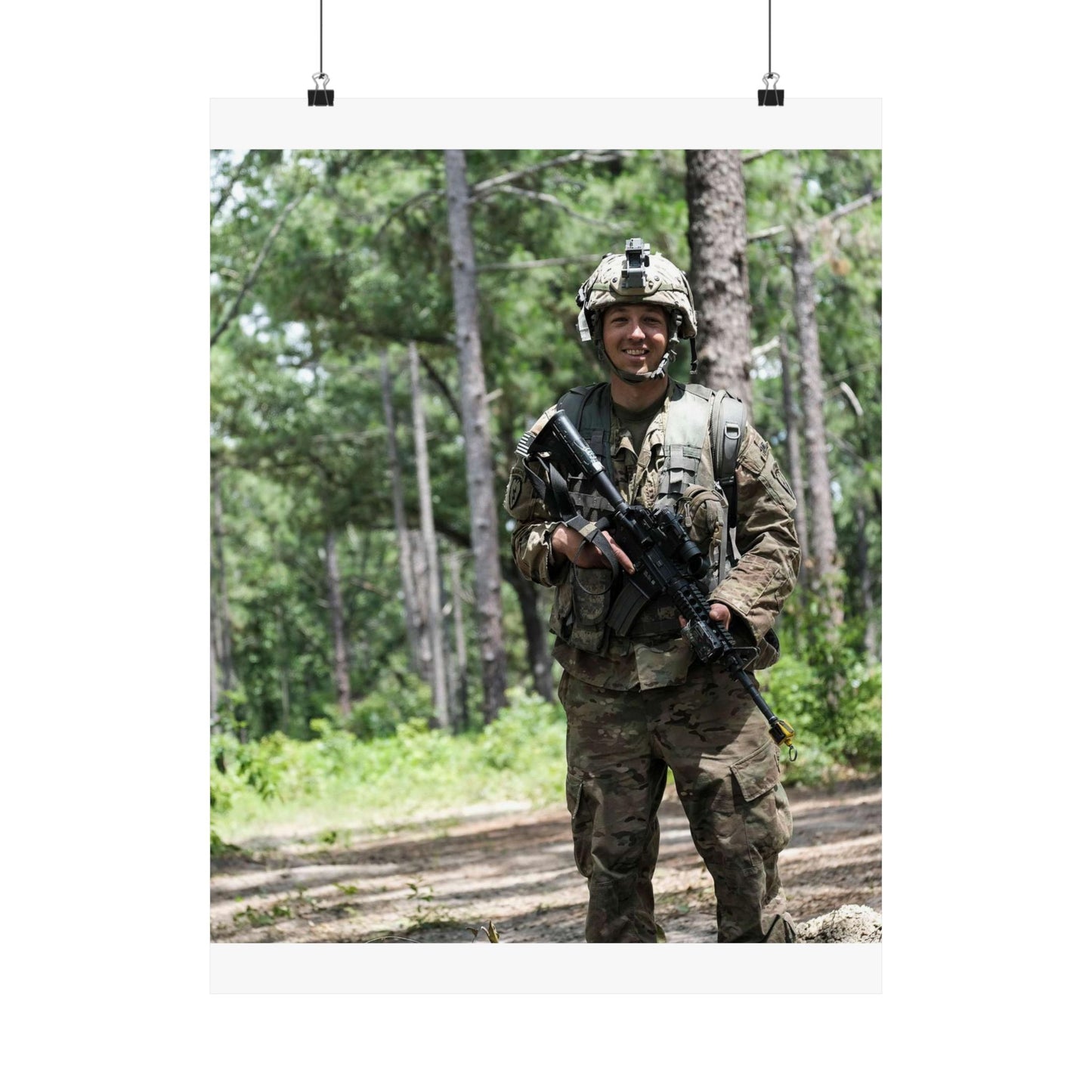 1st Lt. Jamieson Barnes an officer with Headquarters, High Quality Matte Wall Art Poster for Home, Office, Classroom
