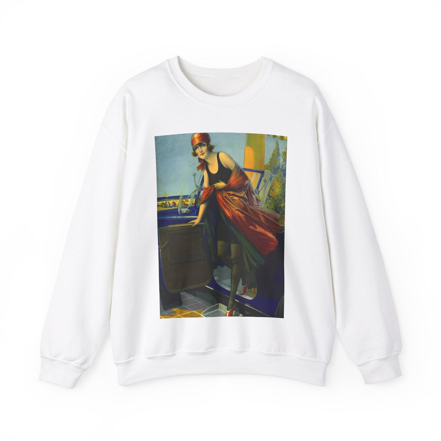 Greetings by Edward Mason Eggleston White Heavy Blend Adult Crew Neck SweatShirt