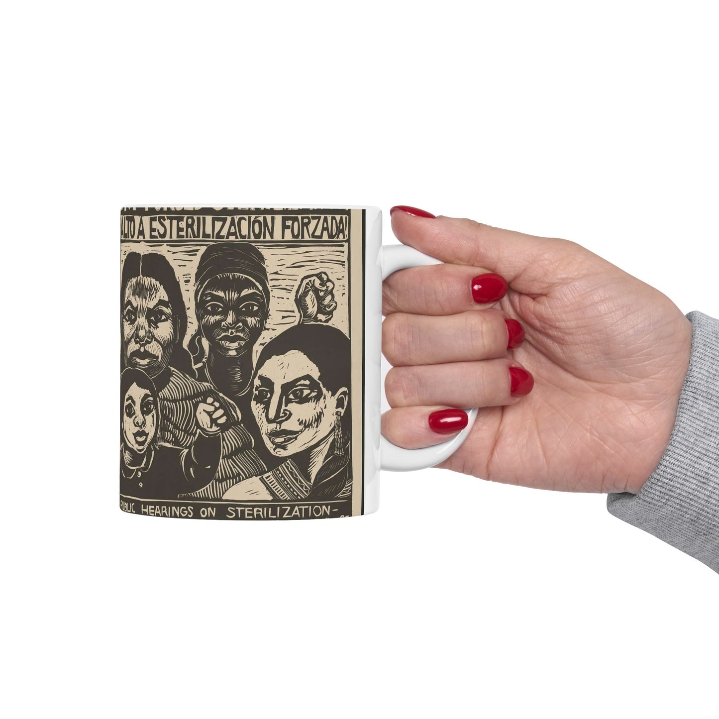 Stop forced sterilization - American Art Poster Beautiful Novelty Ceramic Coffee Mug 11oz