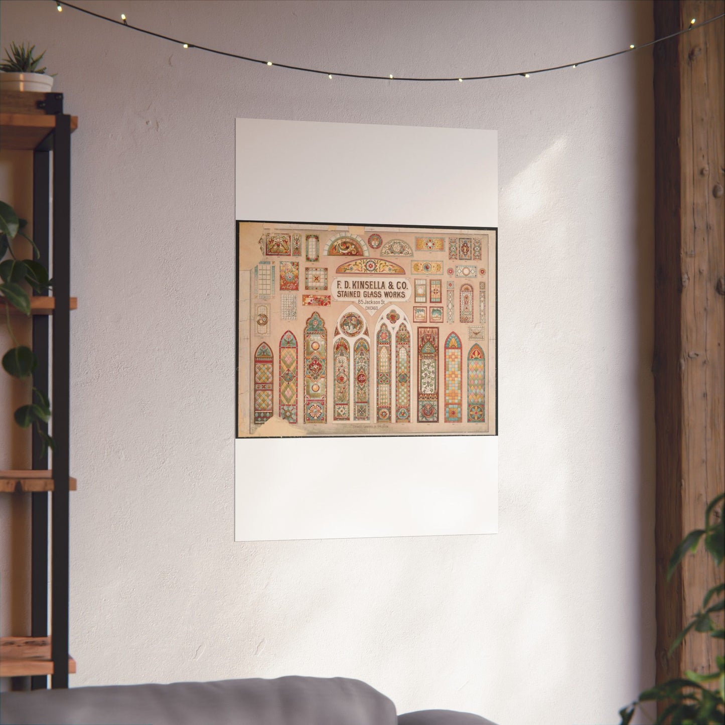 F.D. Kinsella & Co., stained glass works High Quality Matte Wall Art Poster for Home, Office, Classroom