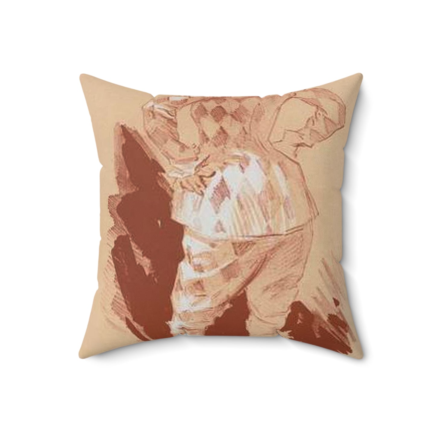 Dessin original pour la couverture des Maîtres de l'Affiche. Decorative Accent Square Pillow