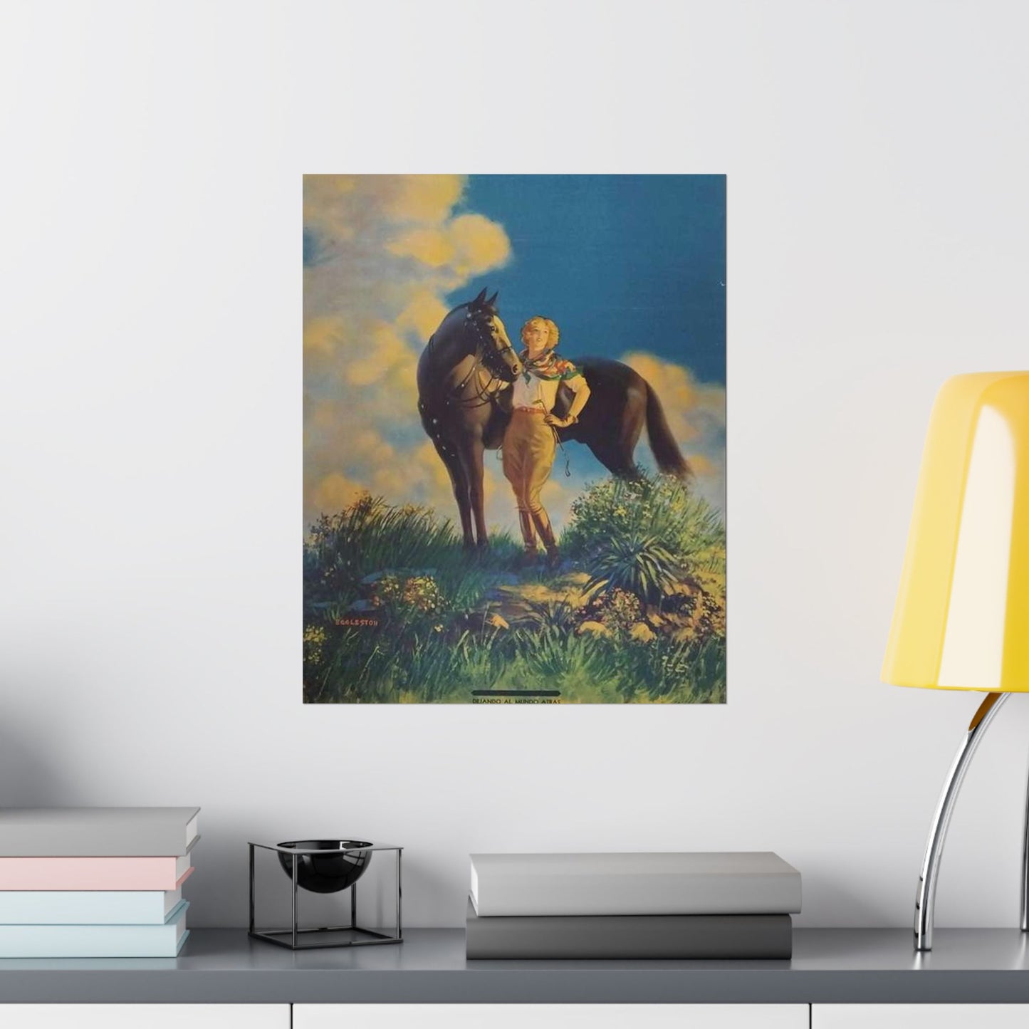 Top of the World, or, Dejando al Munro Atras, painting by Edward Mason Eggleston High Quality Matte Wall Art Poster for Home, Office, Classroom