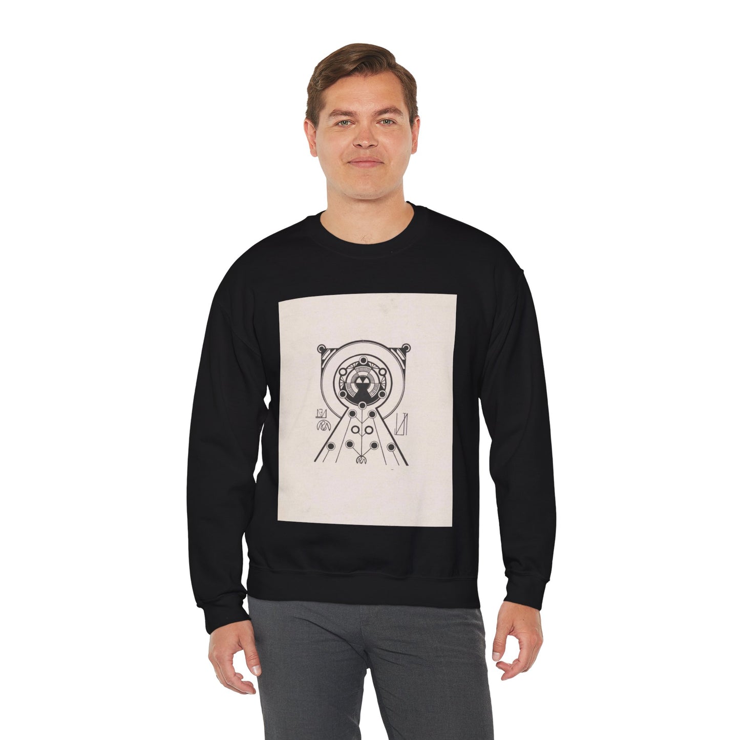Samuel Jessurun de Mesquita - Ex libris van JFN Black Heavy Blend Adult Crew Neck SweatShirt
