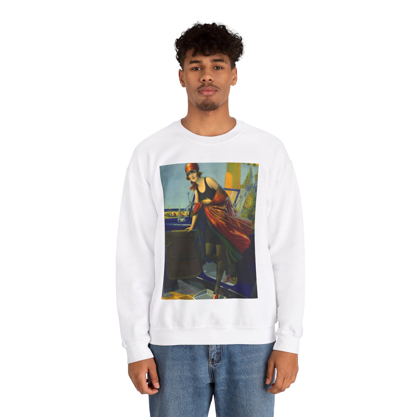 Greetings by Edward Mason Eggleston White Heavy Blend Adult Crew Neck SweatShirt