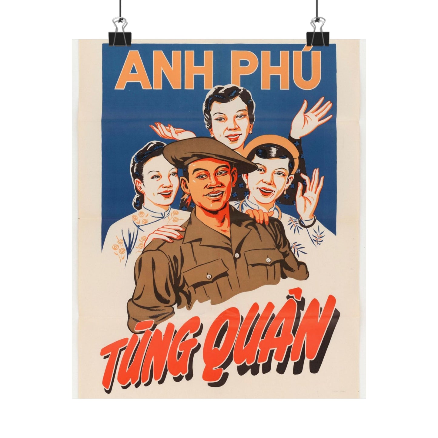 Viet Poster #5, Cold War American Propaganda poster High Quality Matte Wall Art Poster for Home, Office, Classroom