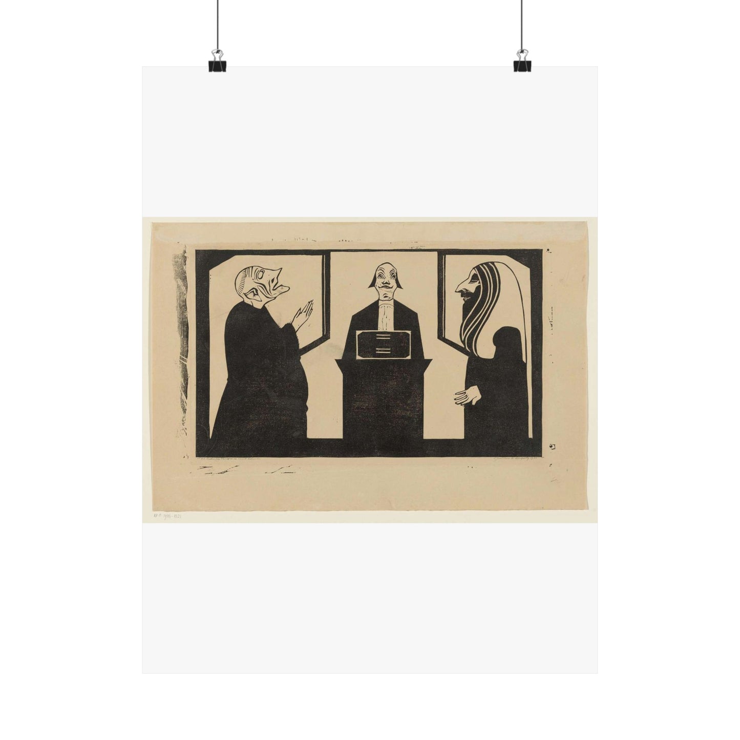 Samuel Jessurun de Mesquita - Entre ces trois mon coeur balance High Quality Matte Wall Art Poster for Home, Office, Classroom