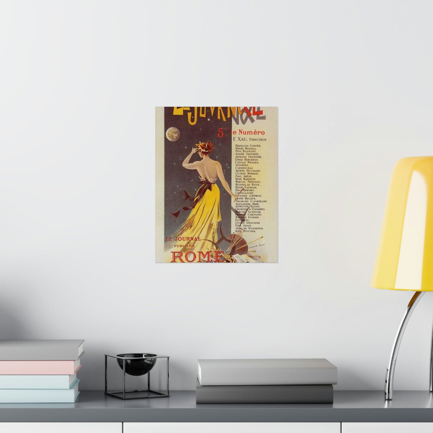 Affiche pour annoncer la publication de "Rome" dans Le Journal. High Quality Matte Wall Art Poster for Home, Office, Classroom