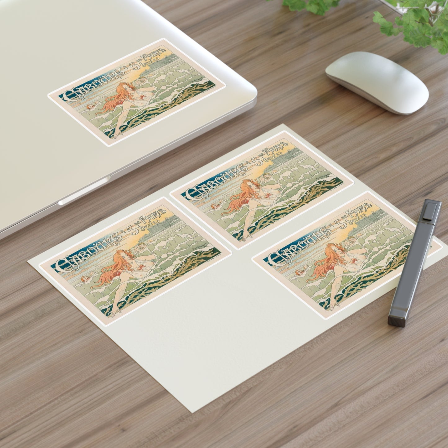 Affiche belge pour le "Casino de Cabourg". Laminated UV Protective Vinyl Stickers