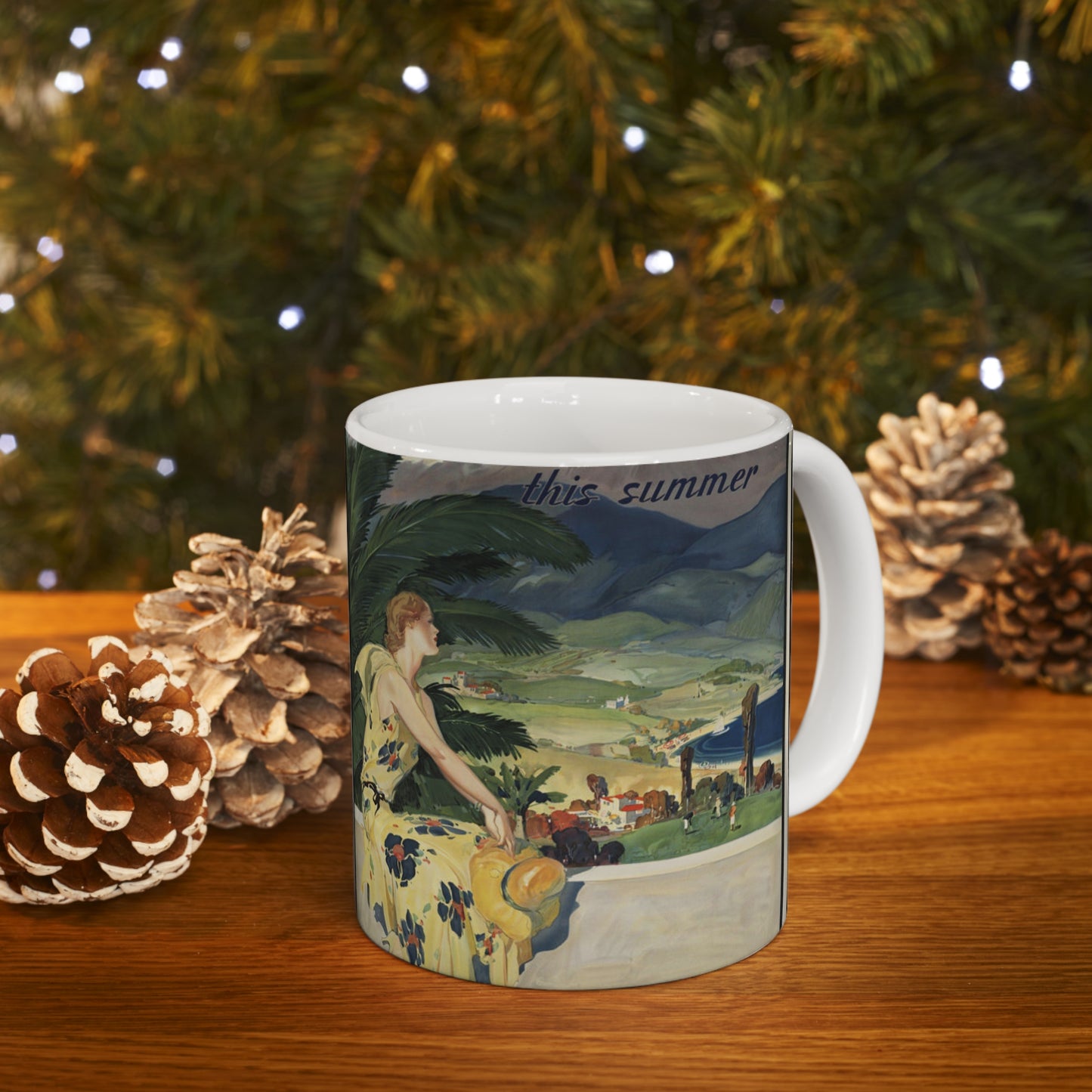 Vintage Travel Posters, 1920s-1930s Beautiful Novelty Ceramic Coffee Mug 11oz