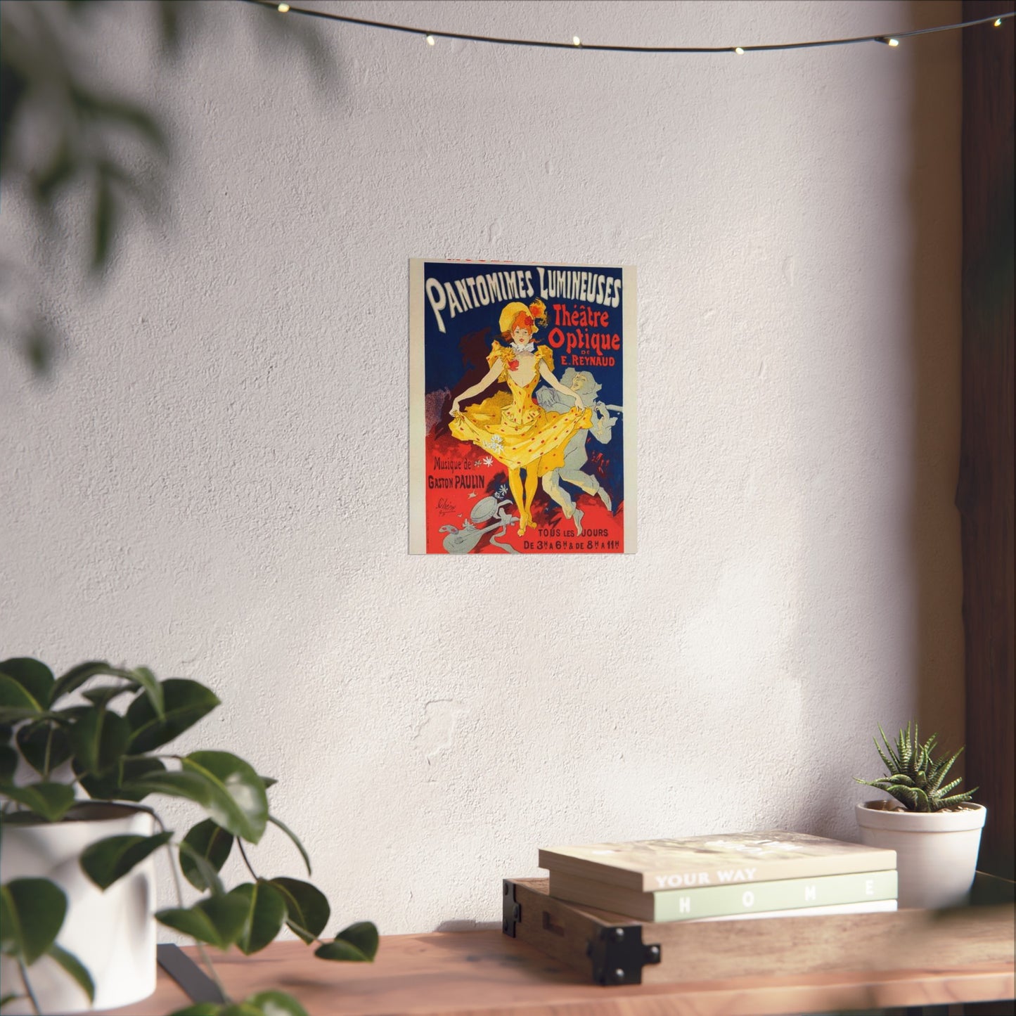 Affiche pour le Musée Grévin, "Pantomimes lumineuses". High Quality Matte Wall Art Poster for Home, Office, Classroom