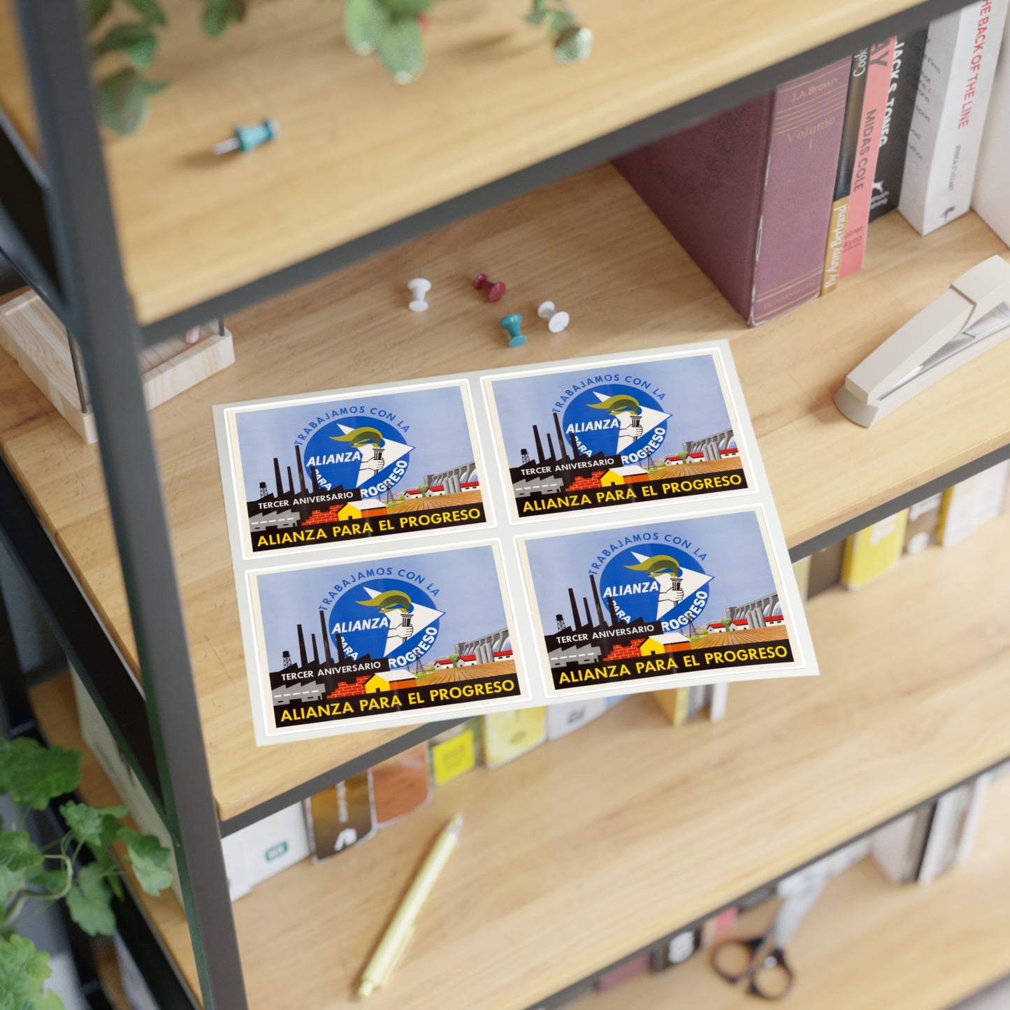 Alliance Posters, Cold War American Propaganda poster Laminated UV Protective Vinyl Stickers