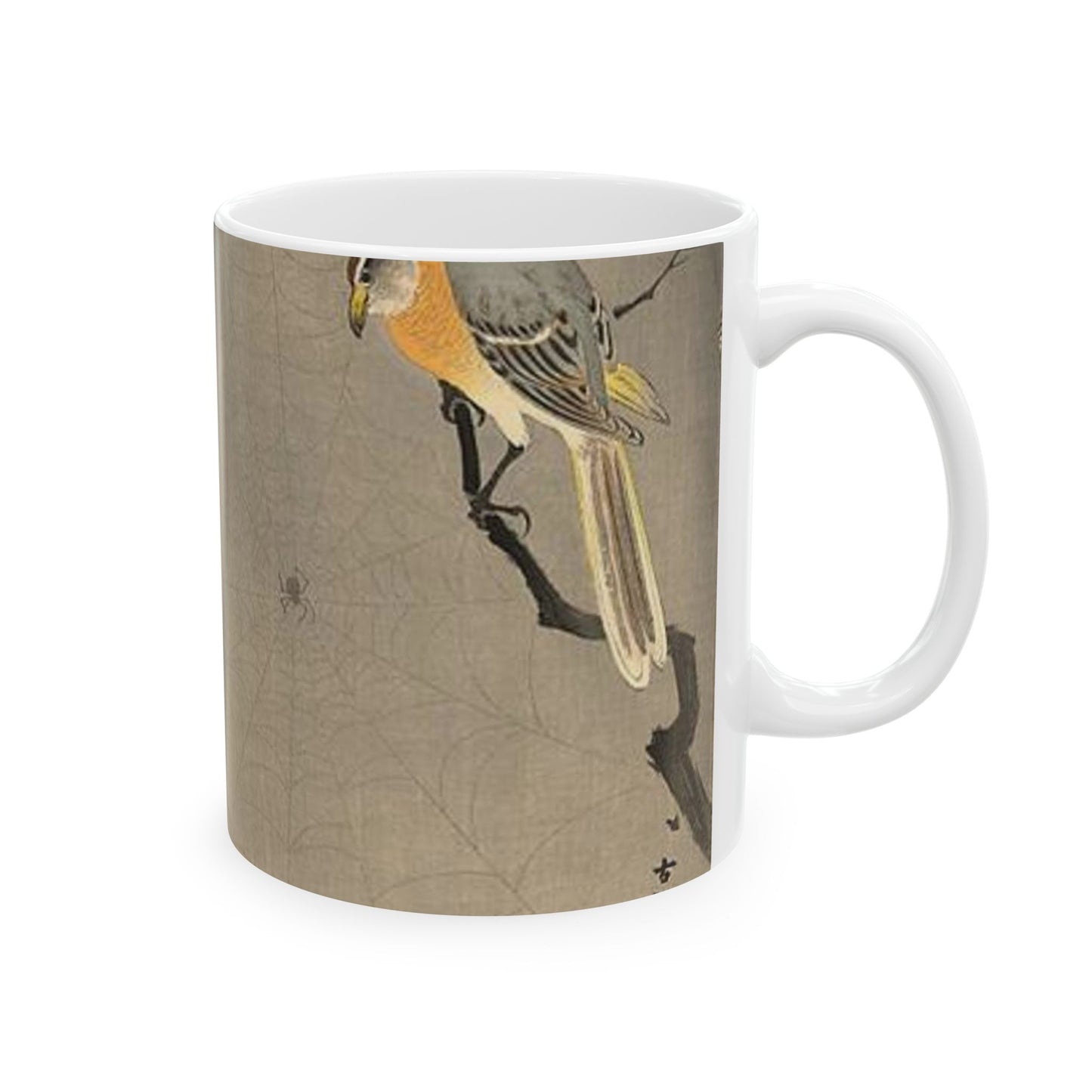 Koson - the-spiderweb, Ohara Koson Beautiful Novelty Ceramic Coffee Mug 11oz