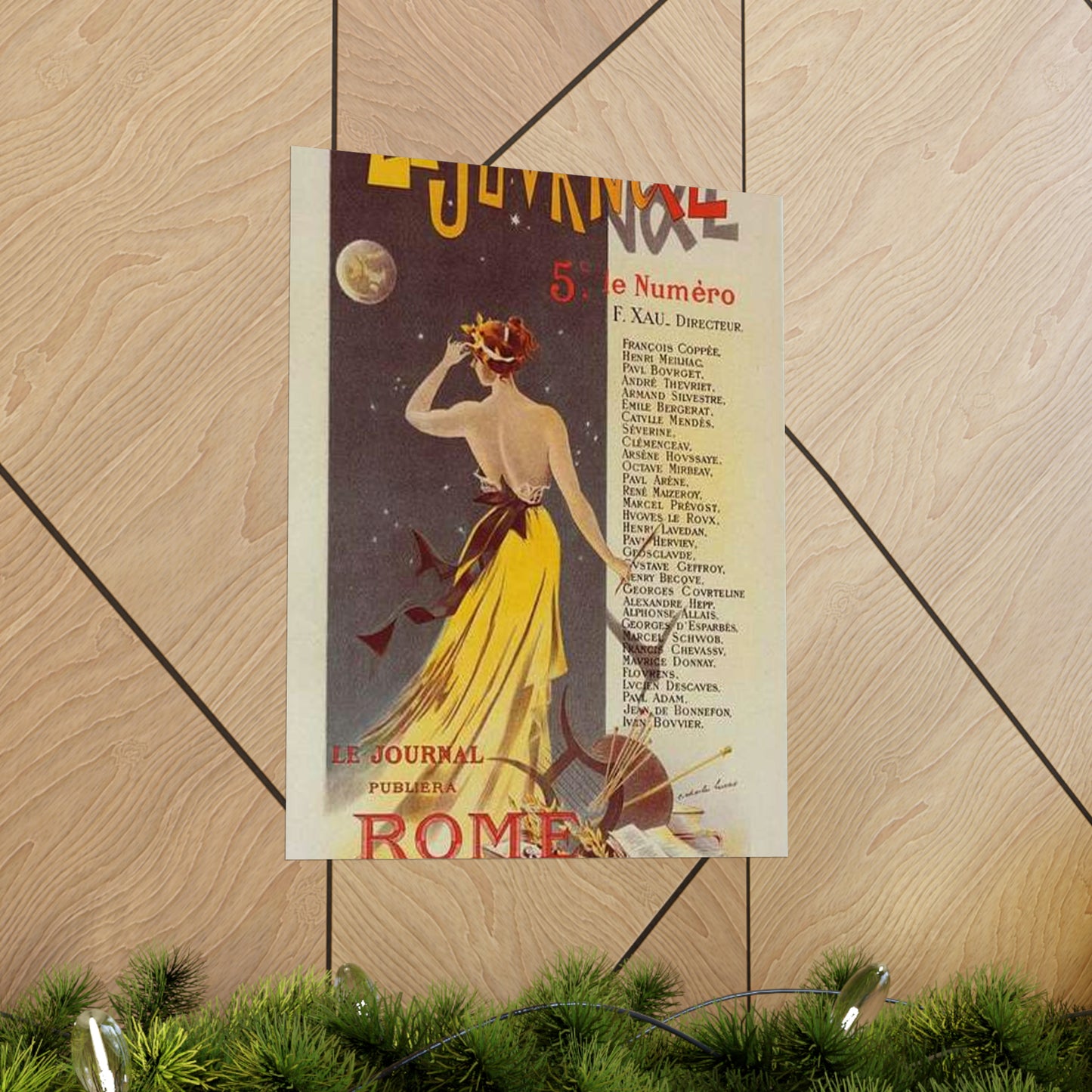 Affiche pour annoncer la publication de "Rome" dans Le Journal. High Quality Matte Wall Art Poster for Home, Office, Classroom