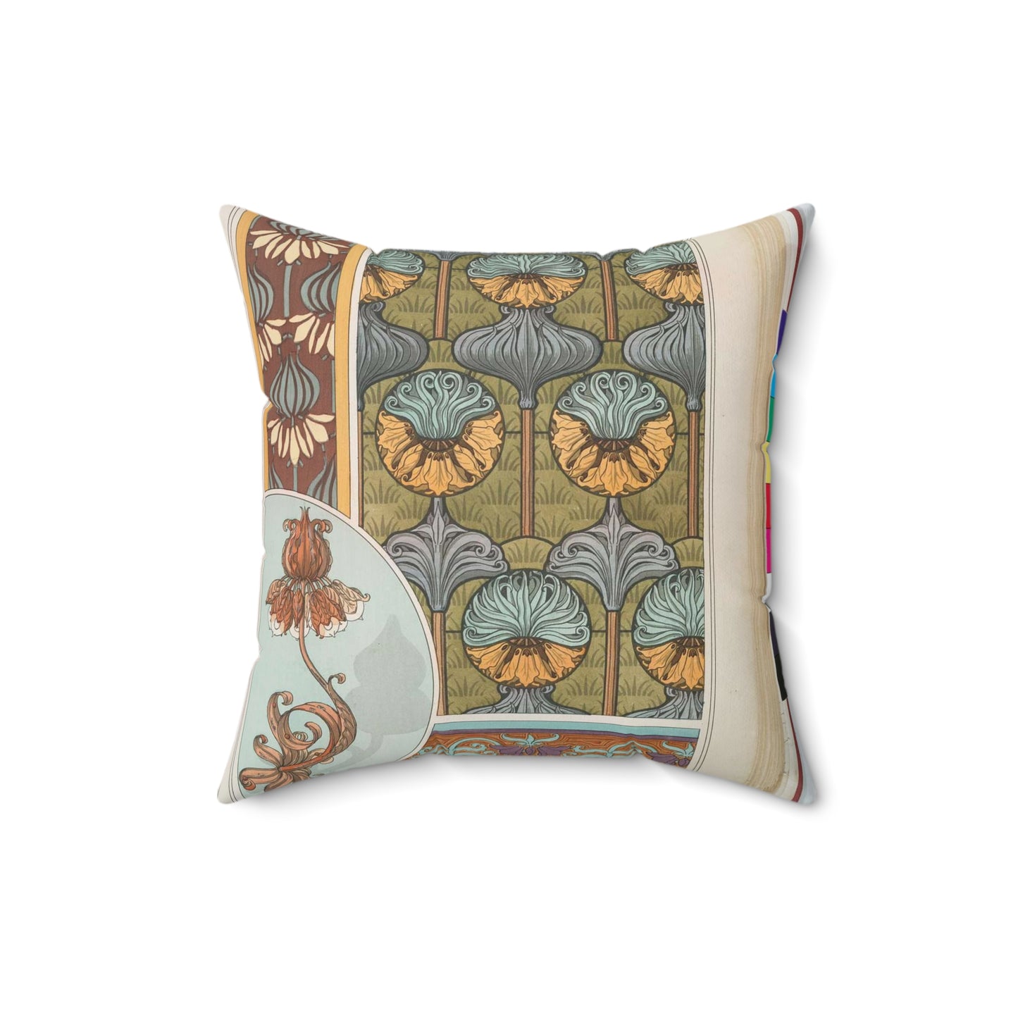 Couronne imperiale, Maurice Pillard Verneuil Decorative Accent Square Pillow