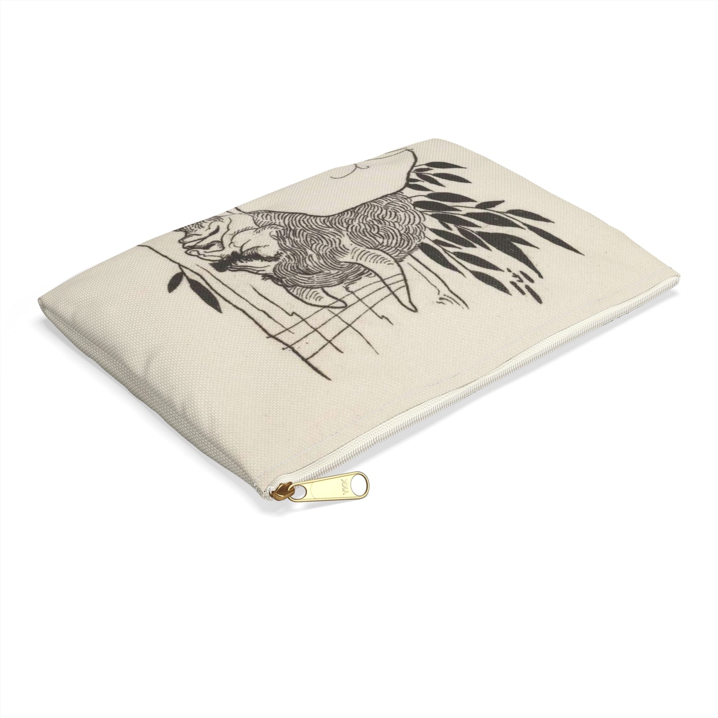 Grotesques by Aubrey Beardsley. Facsimile Platinum Prints by Frederick H. Evans from the Twelve Original Drawings in His Collection with a Portrait Frontispiece MET DP366708 Large Organizer Pouch with Black Zipper