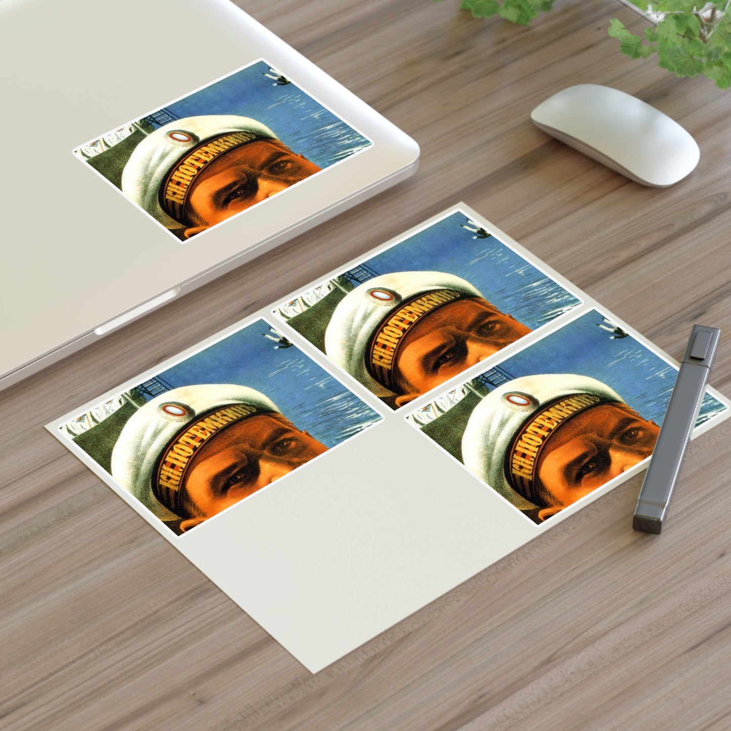 Kino0 - Art Deco public domain image Laminated UV Protective Vinyl Stickers