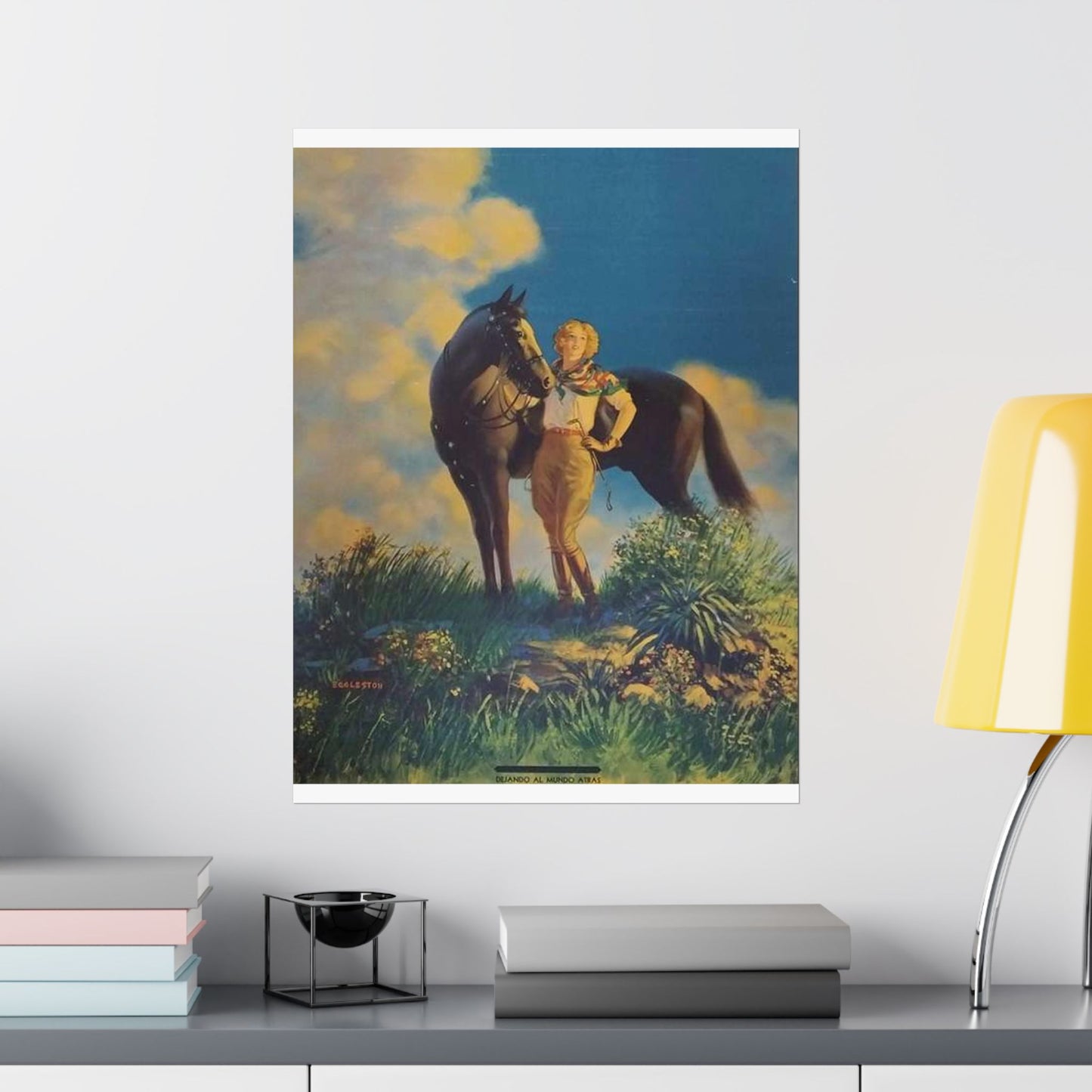 Top of the World, or, Dejando al Munro Atras, painting by Edward Mason Eggleston High Quality Matte Wall Art Poster for Home, Office, Classroom