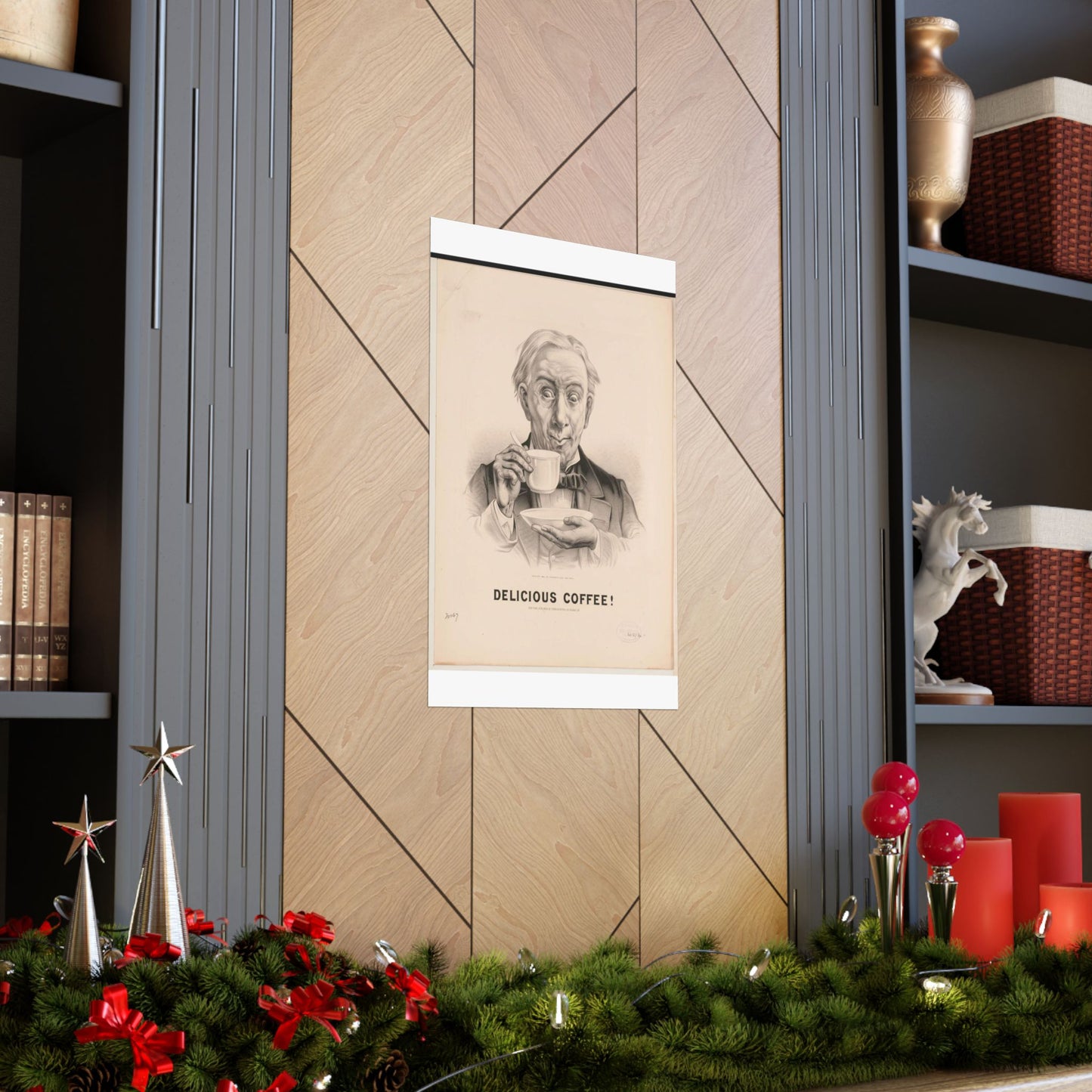 Delicious Coffee! - Print, Library of Congress collection High Quality Matte Wall Art Poster for Home, Office, Classroom