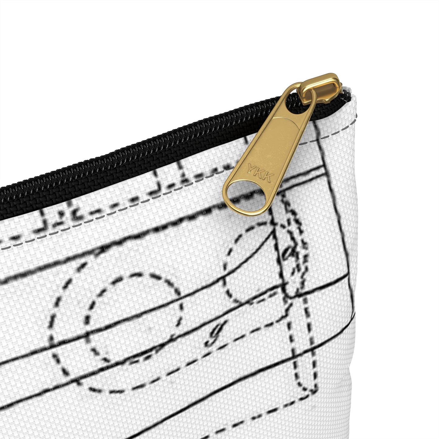 Patent drawing - Means of Attaching Magazines to Fire-Arms, 1875 Public domain image Large Organizer Pouch with Black Zipper