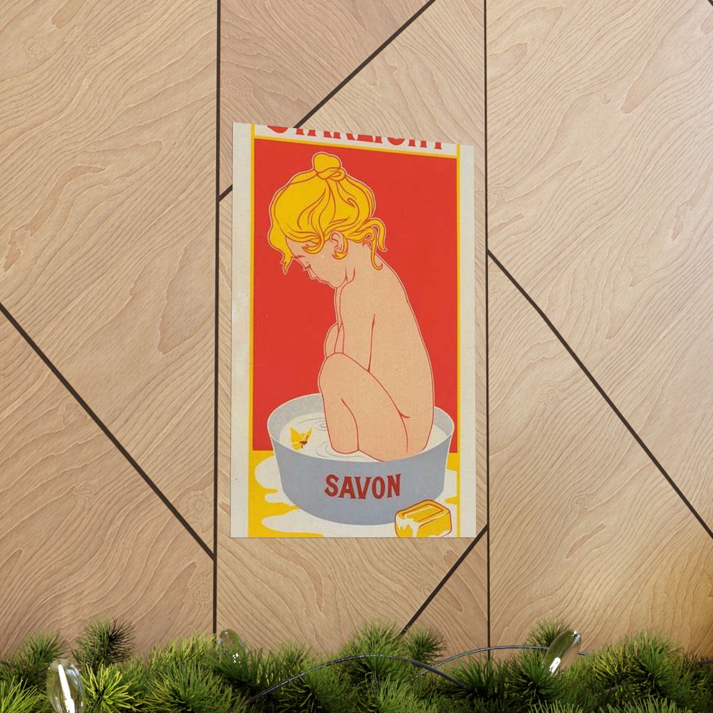 Affiche belge pour le "Savon Starlight". High Quality Matte Wall Art Poster for Home, Office, Classroom