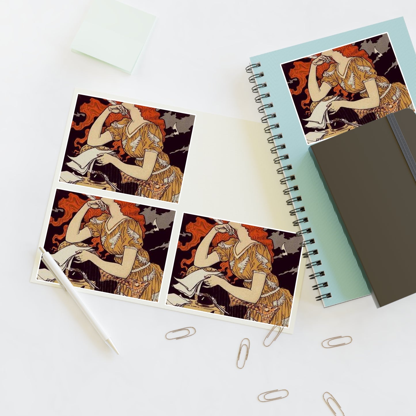 Affiche pour l' "Encre Marquet". Laminated UV Protective Vinyl Stickers