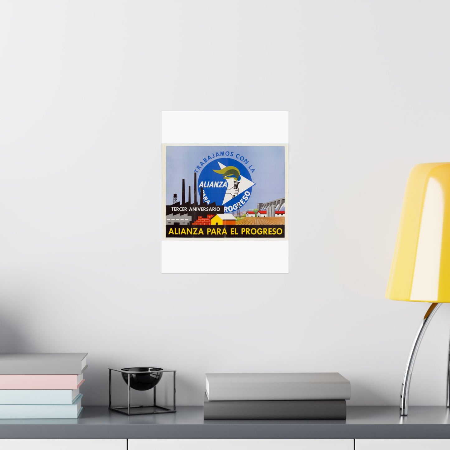 Alliance Posters, Cold War American Propaganda poster High Quality Matte Wall Art Poster for Home, Office, Classroom
