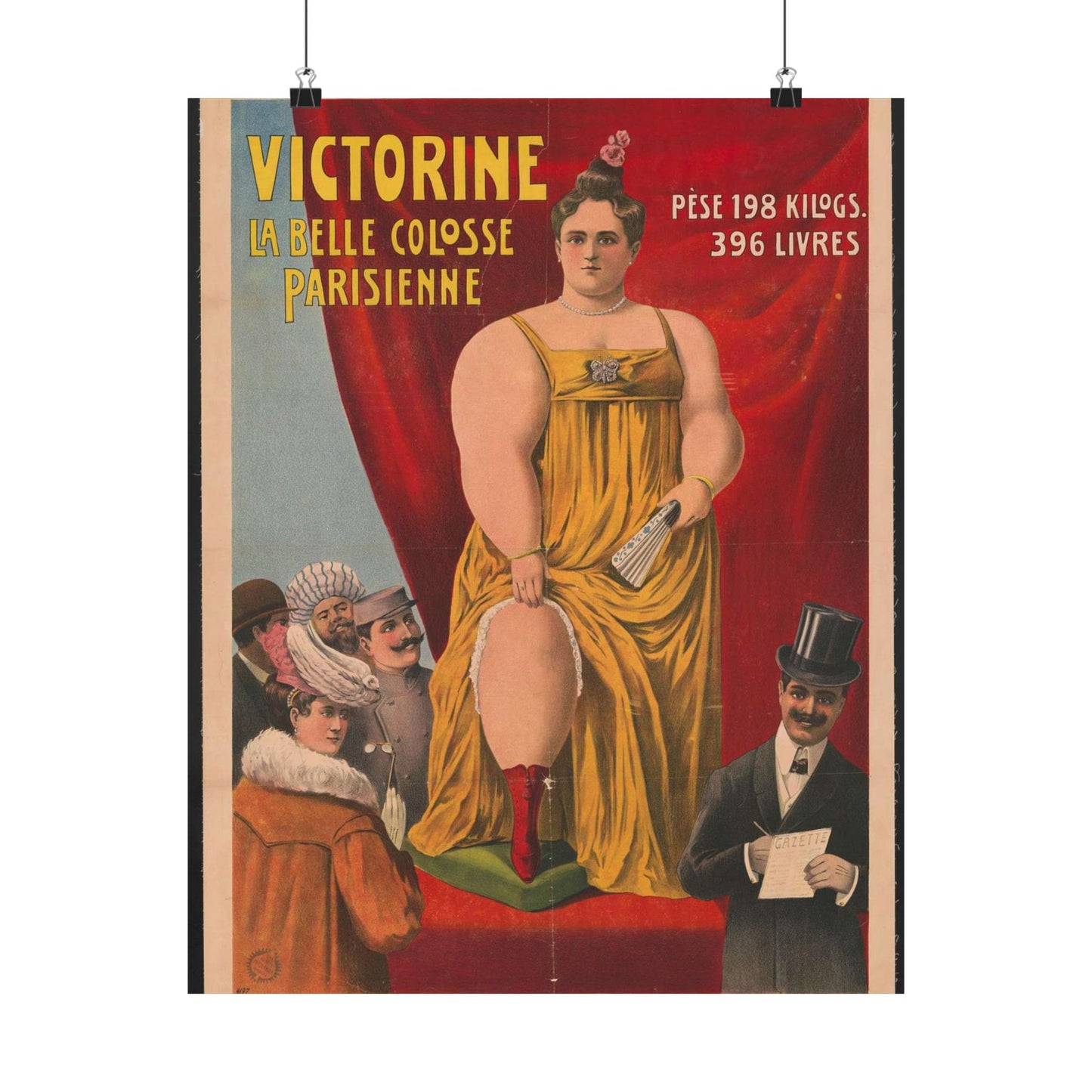 Victorine - La bele colosse Parisienne High Quality Matte Wall Art Poster for Home, Office, Classroom