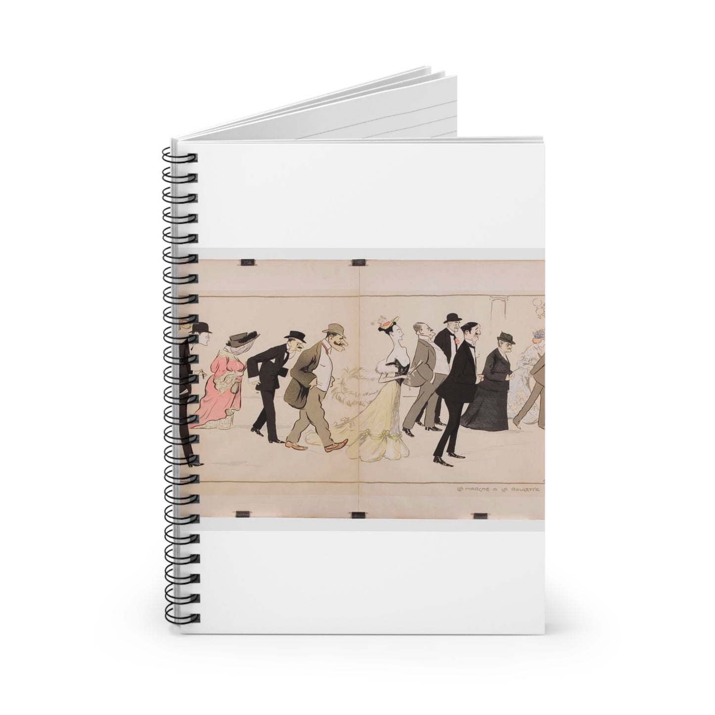 Sem - Album Monte Carlo : La Marche à la Roulette-Atrium Spiral Bound Ruled Notebook with Printed Cover