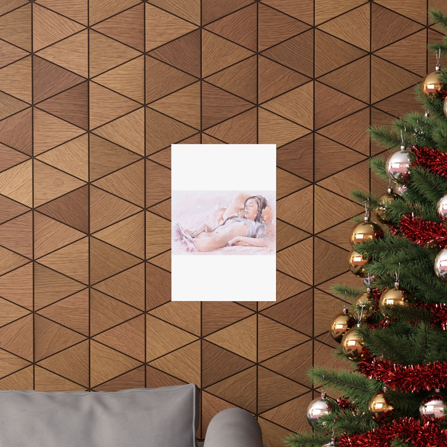 Woman masturbating High Quality Matte Wall Art Poster for Home, Office, Classroom