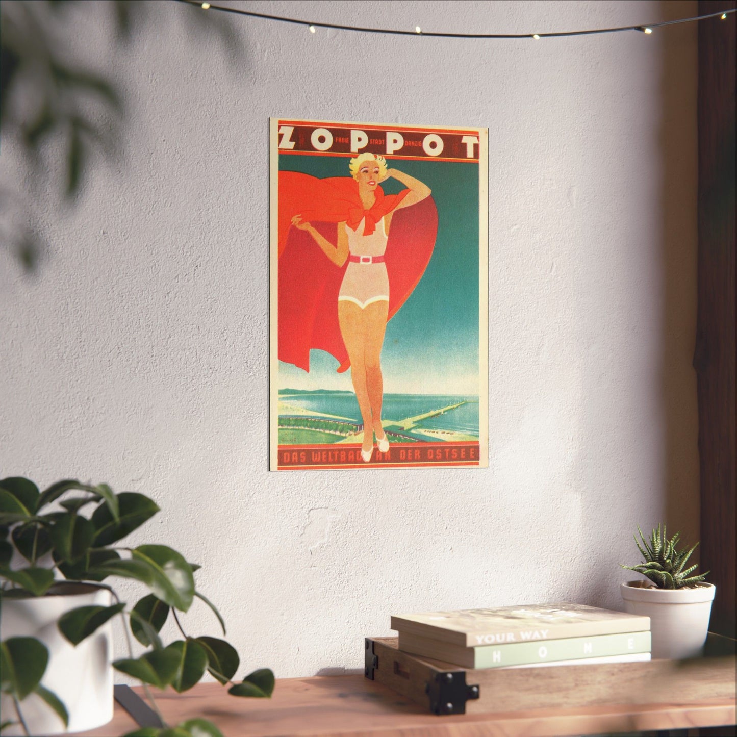 Jupp Wiertz - Zoppot, das Weltbad an der Ostsee High Quality Matte Wall Art Poster for Home, Office, Classroom