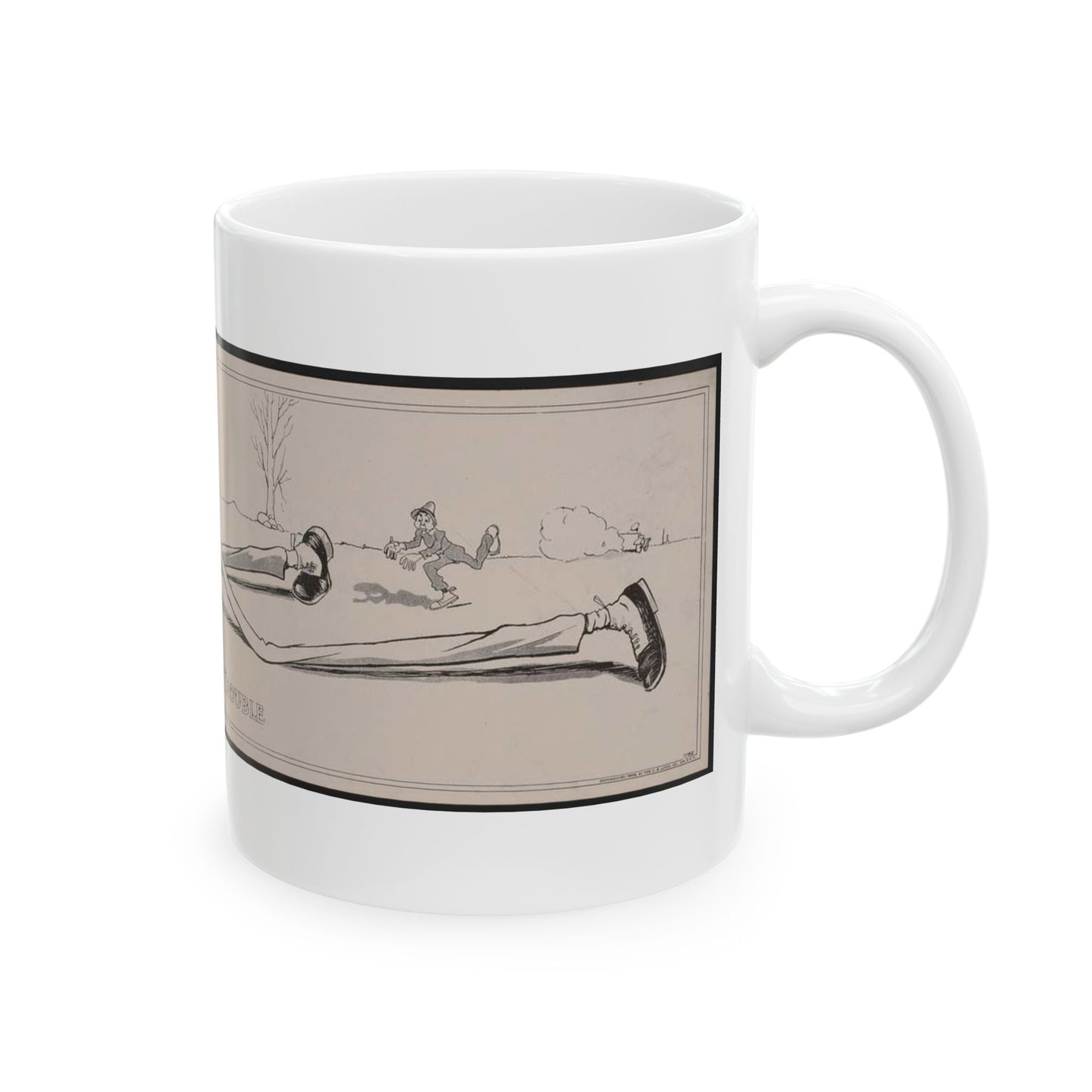 Looking for trouble - Print, Library of Congress collection Beautiful Novelty Ceramic Coffee Mug 11oz