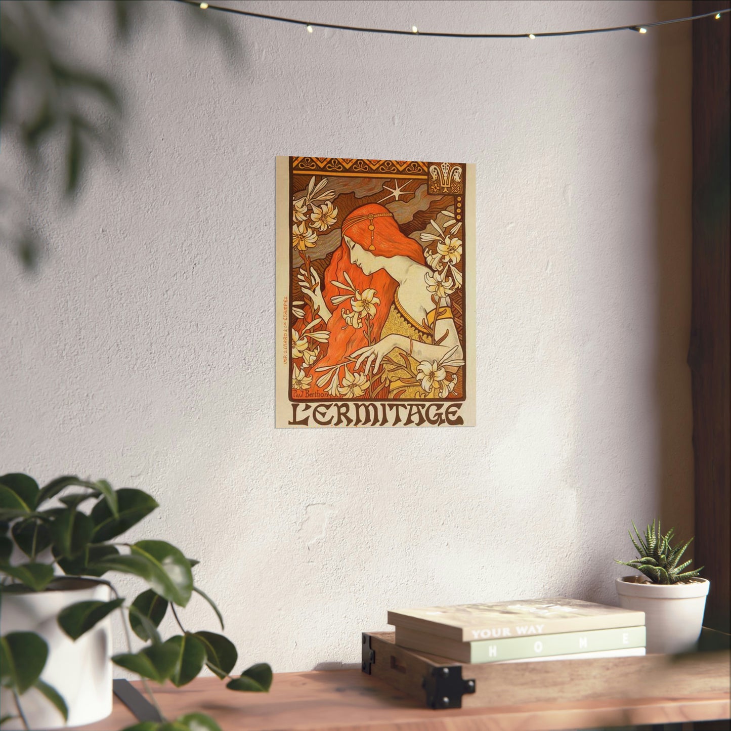 Paul Emile Berthon - Affiche pour la Revue "l'Érmitage. High Quality Matte Wall Art Poster for Home, Office, Classroom