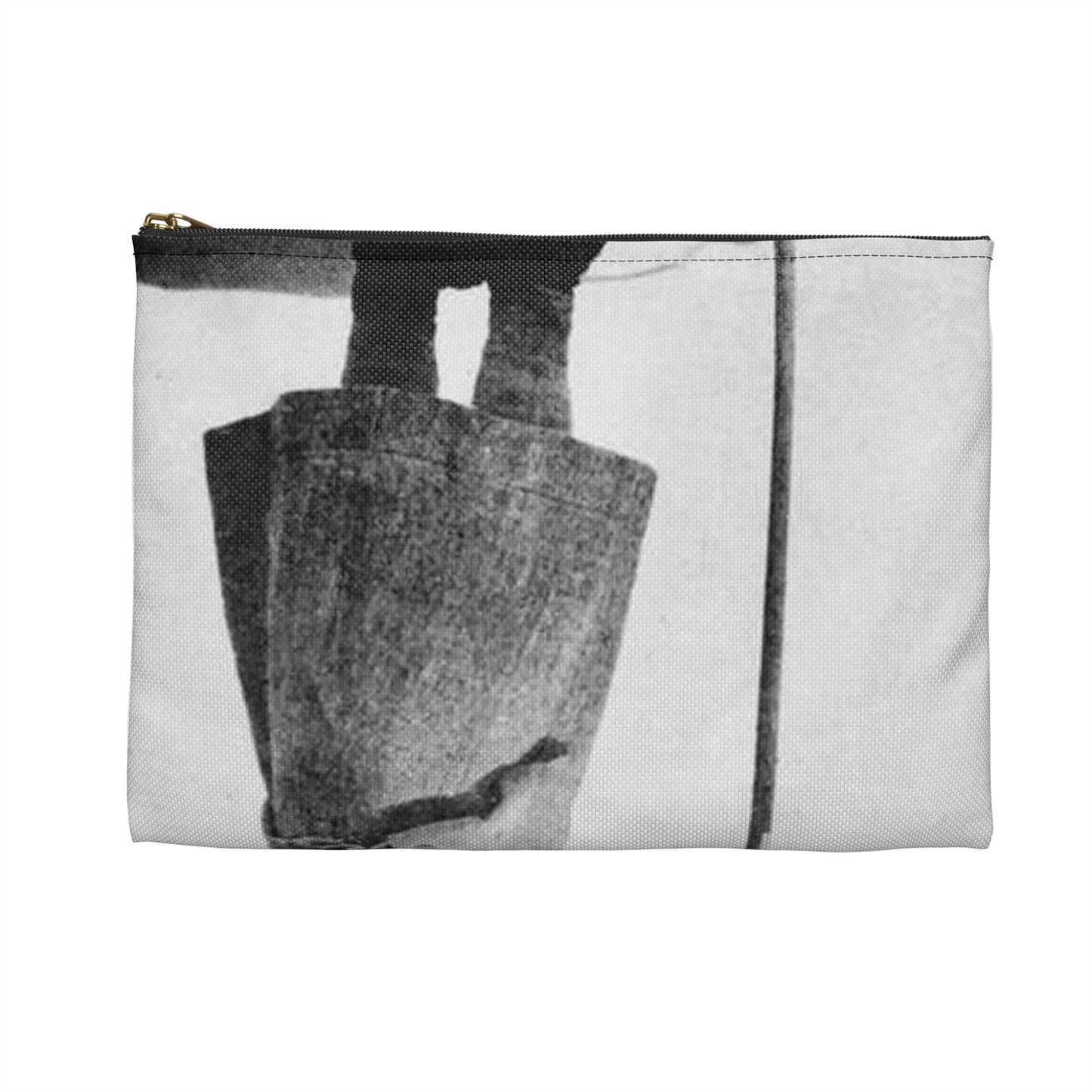 FannyBullockWorkmanVotesWomen - A woman standing in the snow holding a sign Large Organizer Pouch with Black Zipper
