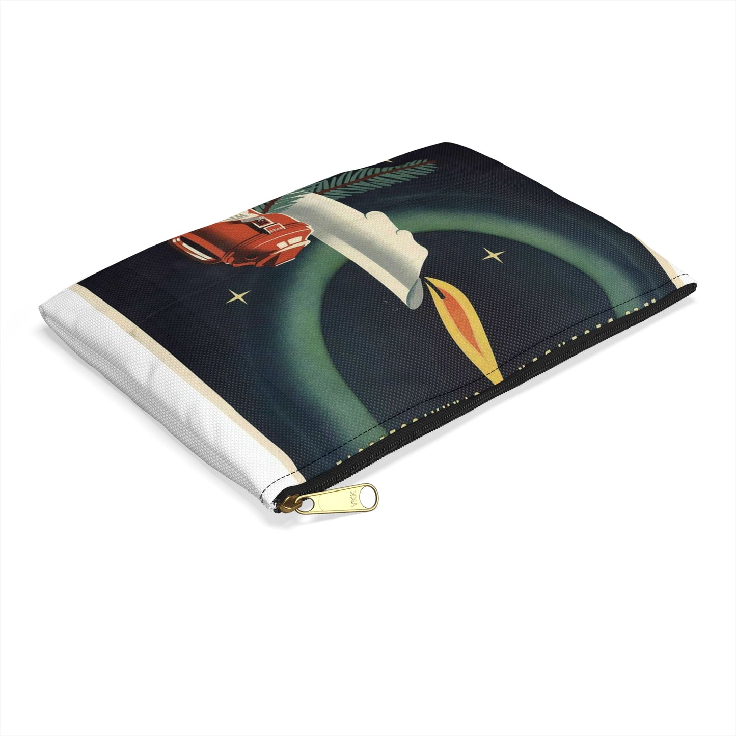 Poster Winterhulp Nederland collecte 22 en 23 december Large Organizer Pouch with Black Zipper