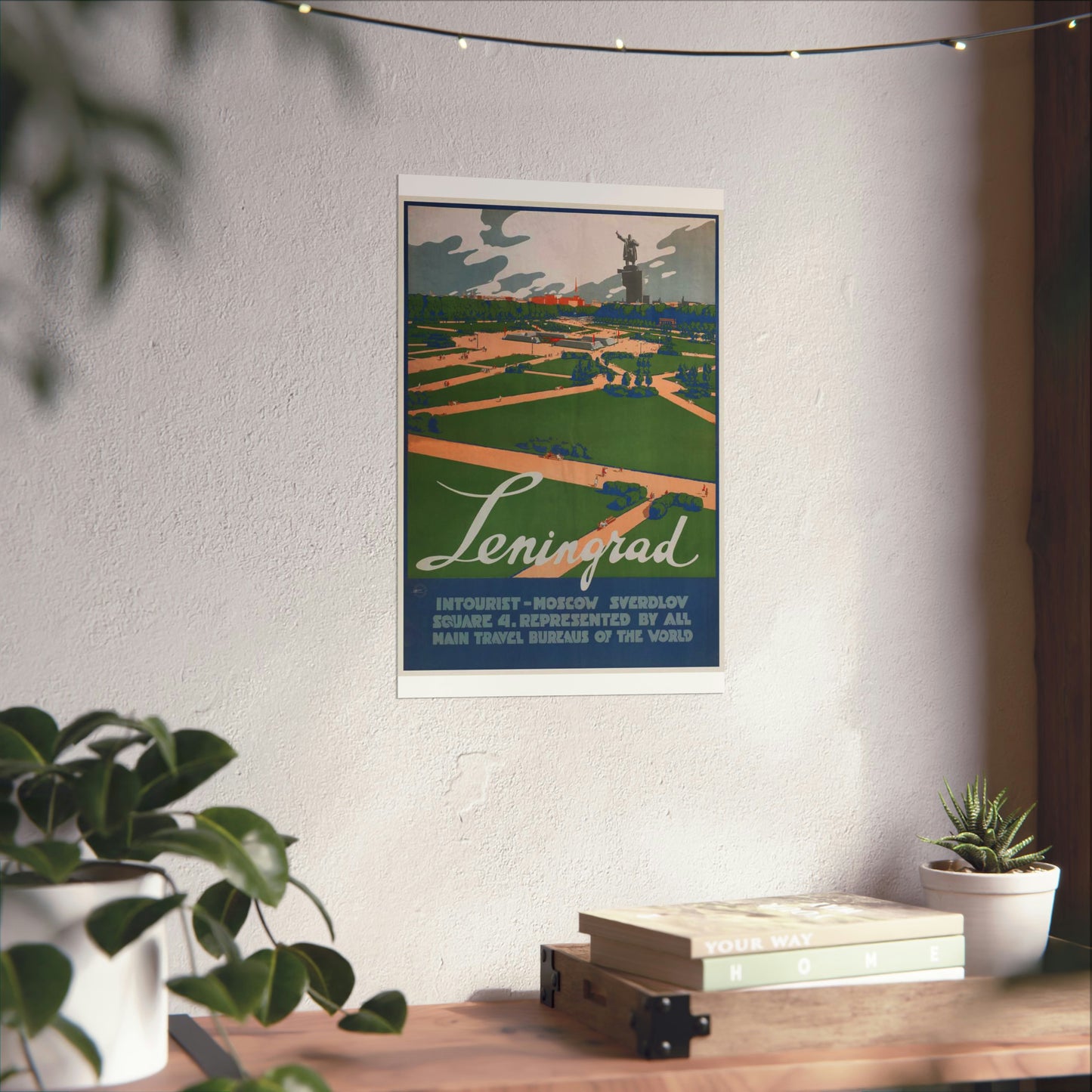 Leningrad (Travel poster), Art Deco Poster High Quality Matte Wall Art Poster for Home, Office, Classroom