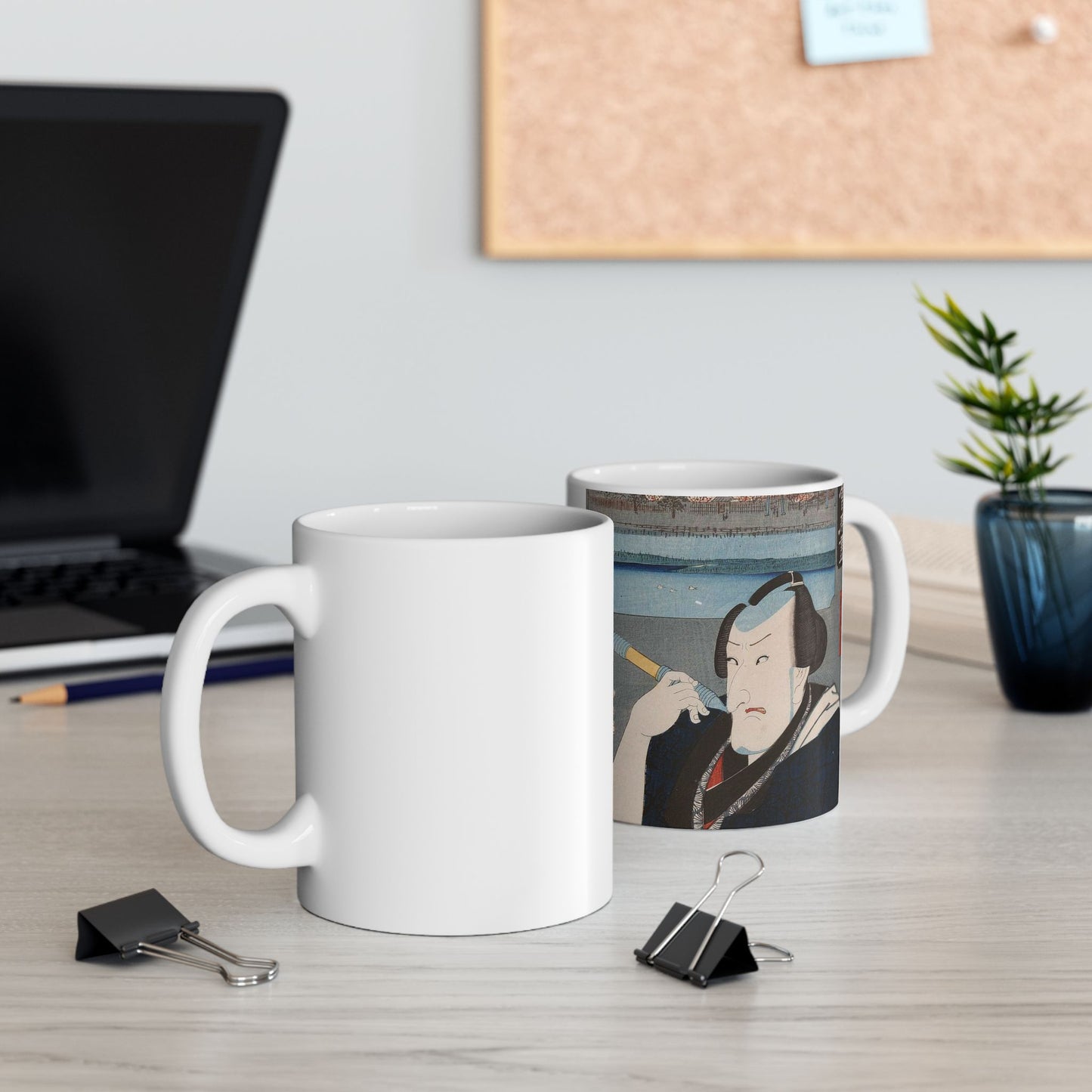 Kōshirō Matsumoto VI as Sōroku by Toyokuni III and Hiroshige Beautiful Novelty Ceramic Coffee Mug 11oz
