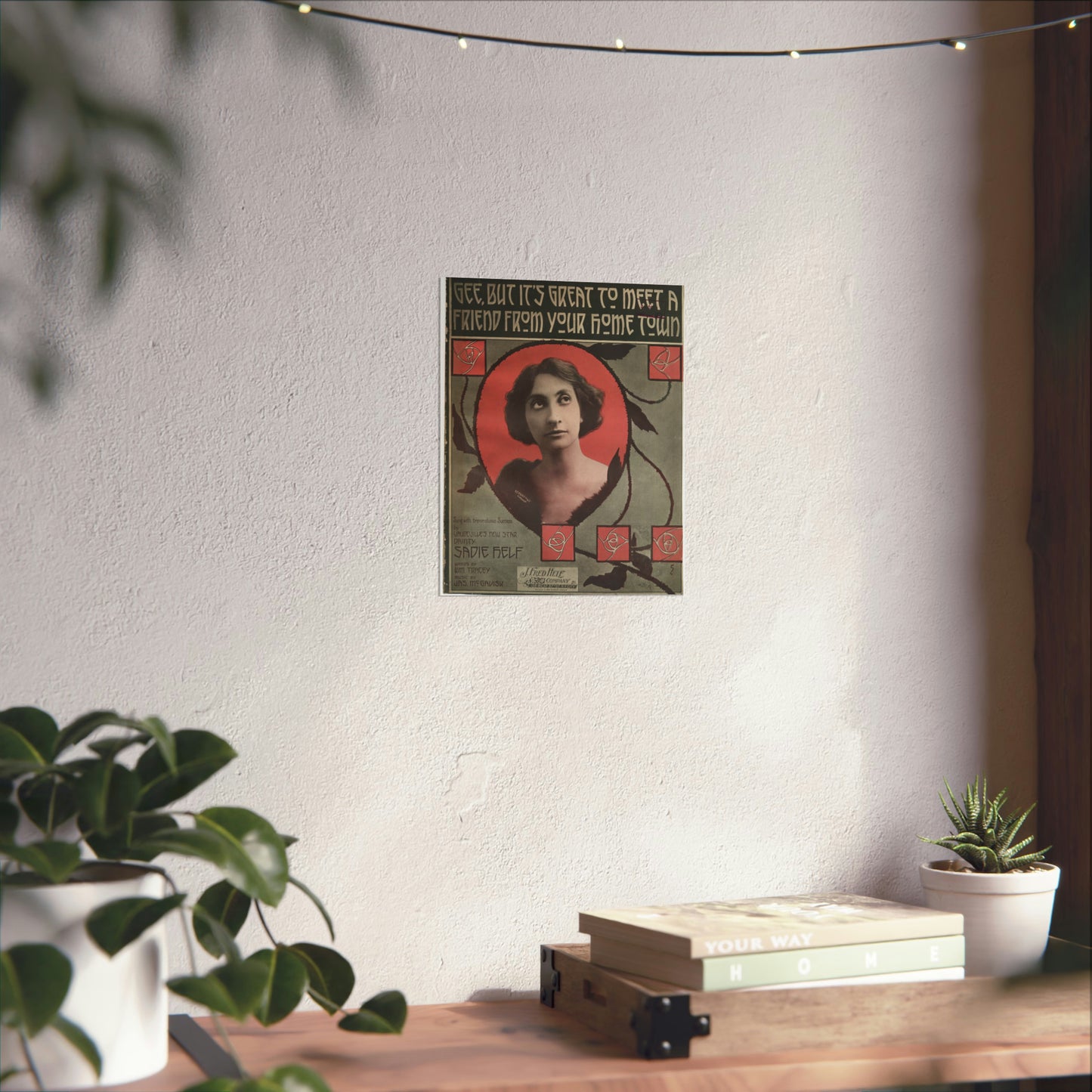 Gee, but it's great to meet a friend from your hom High Quality Matte Wall Art Poster for Home, Office, Classroom