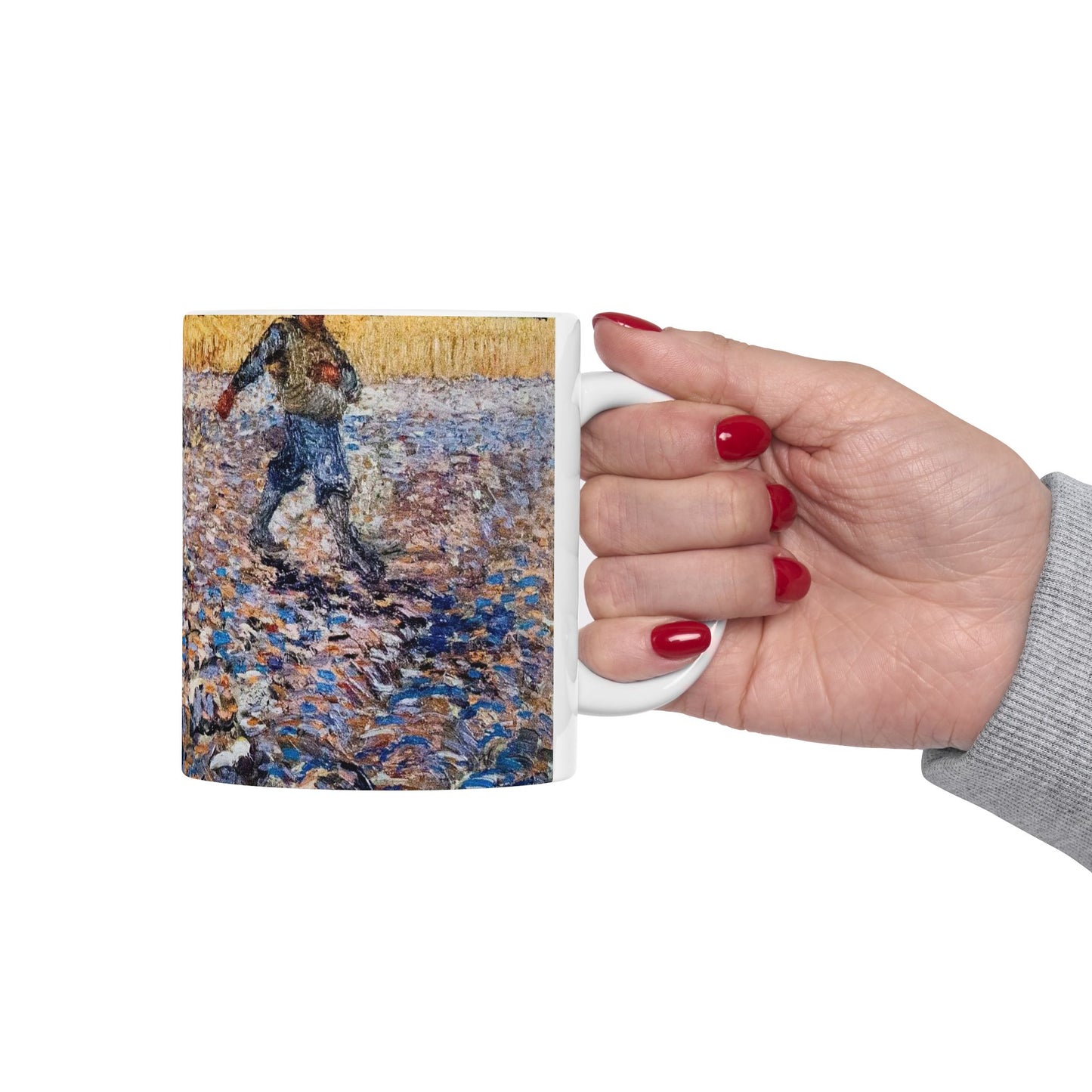 The Sower - My Dream - A painting of a man in a field Beautiful Novelty Ceramic Coffee Mug 11oz