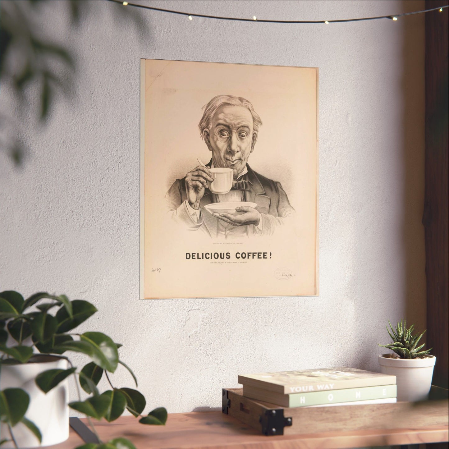 Delicious Coffee! - Print, Library of Congress collection High Quality Matte Wall Art Poster for Home, Office, Classroom