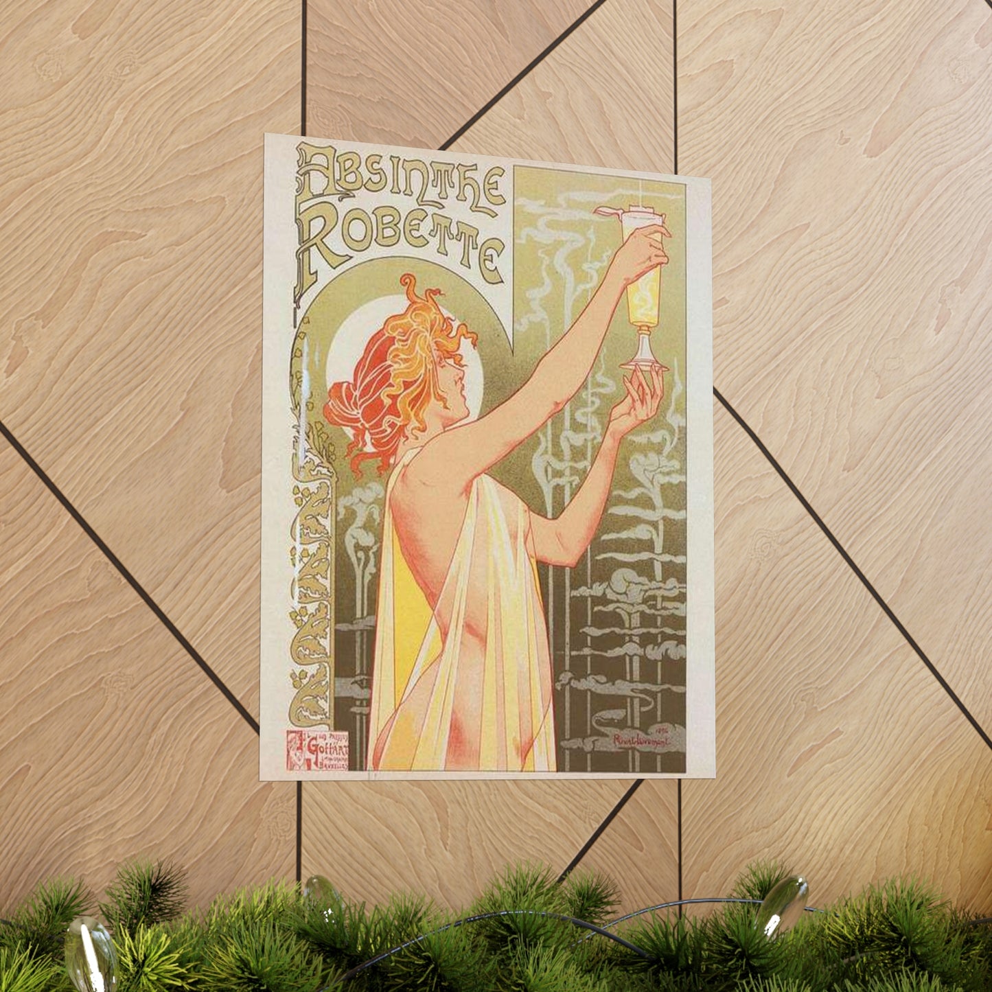Affiche belge pour l' "Absinthe Robette". High Quality Matte Wall Art Poster for Home, Office, Classroom