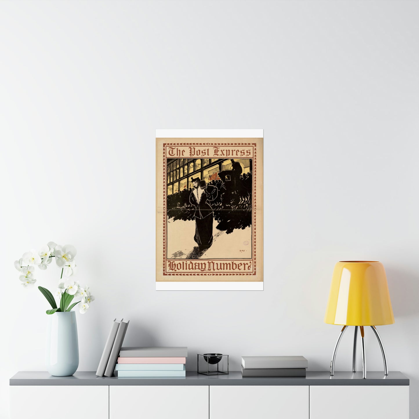 The post express, holiday number High Quality Matte Wall Art Poster for Home, Office, Classroom